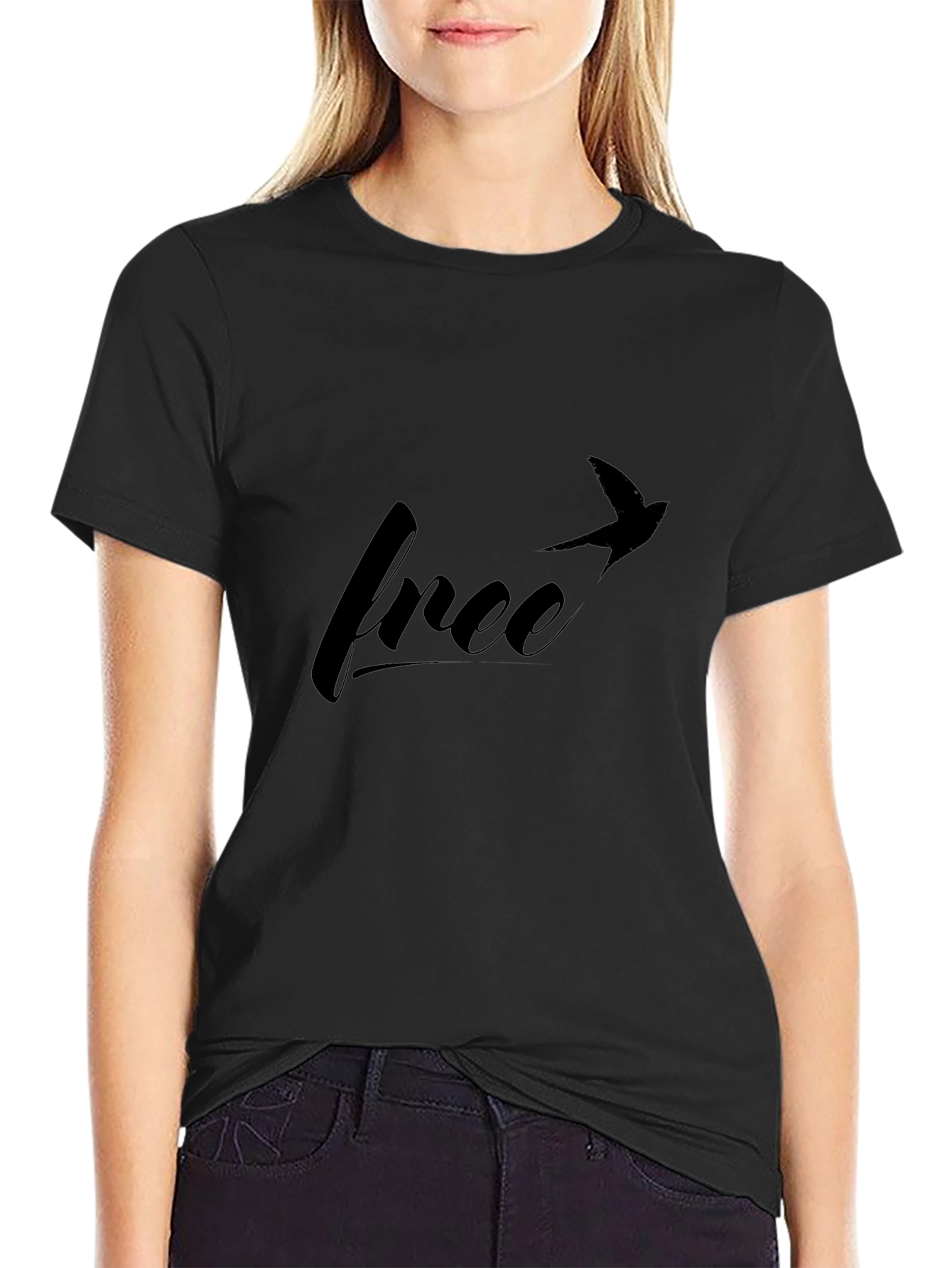 Free Bird T-Shirt: Stylish Black Tee