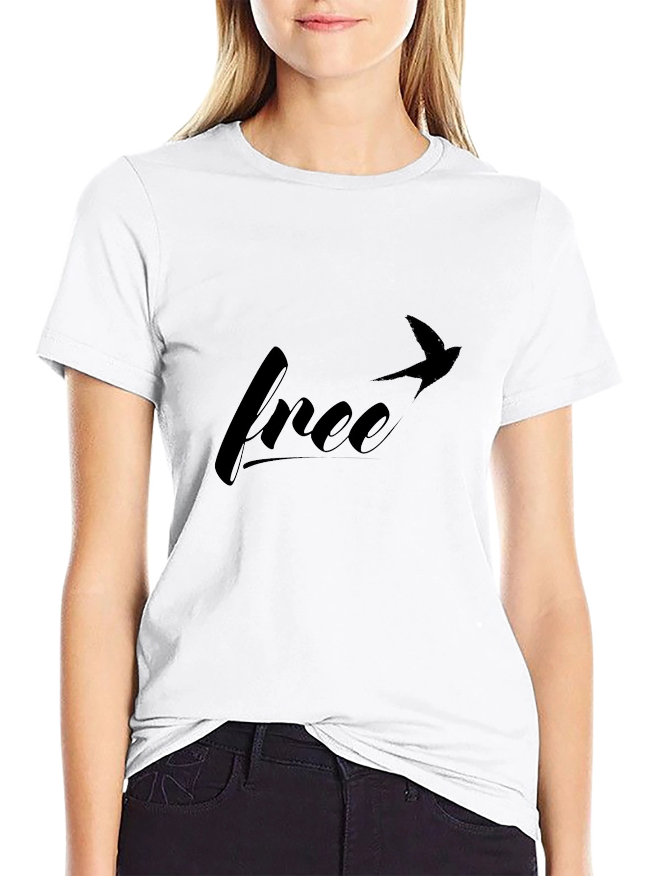 Free Bird T-Shirt: Stylish Black Tee