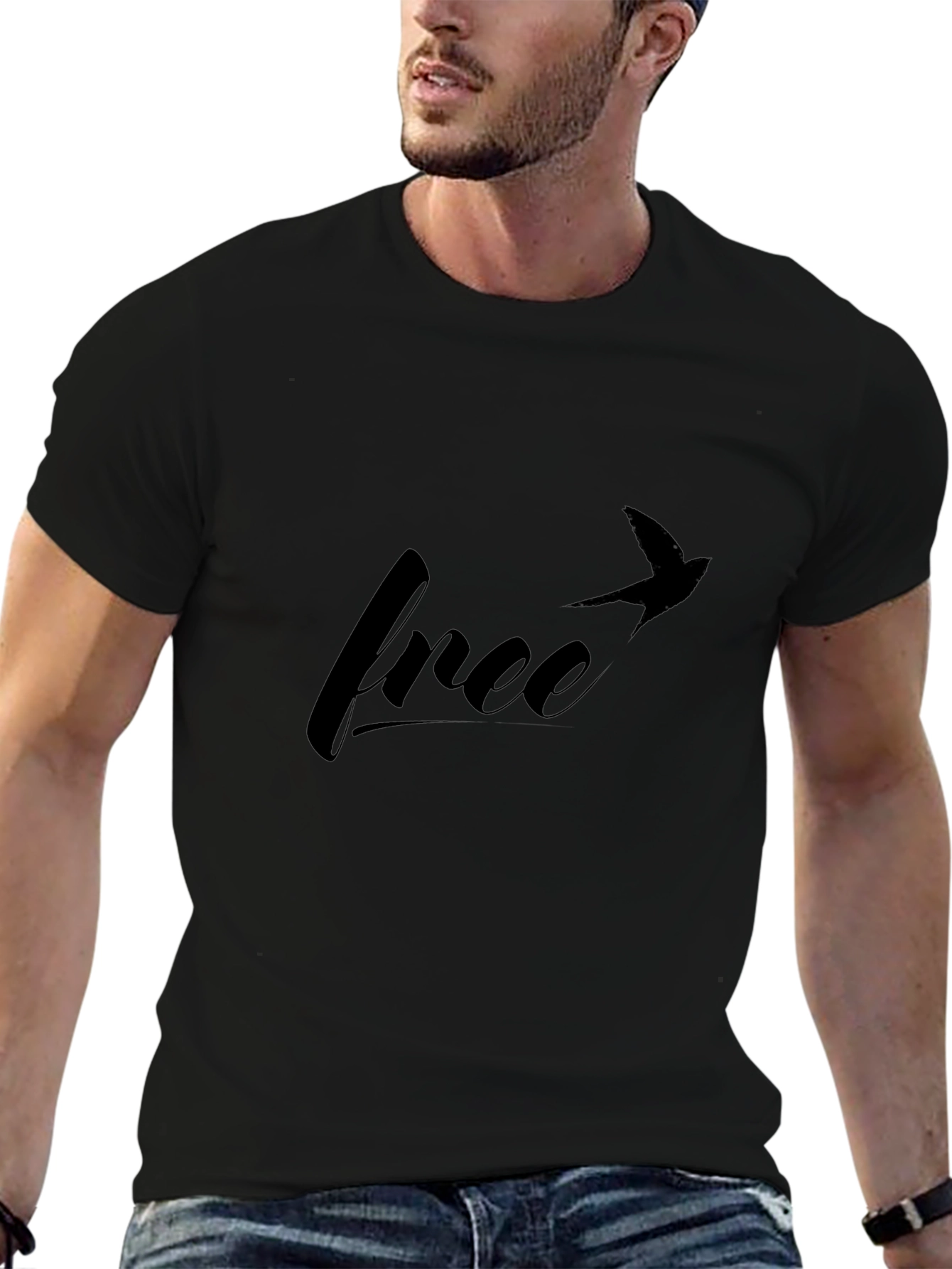 Free Bird T-Shirt: Stylish Black Tee