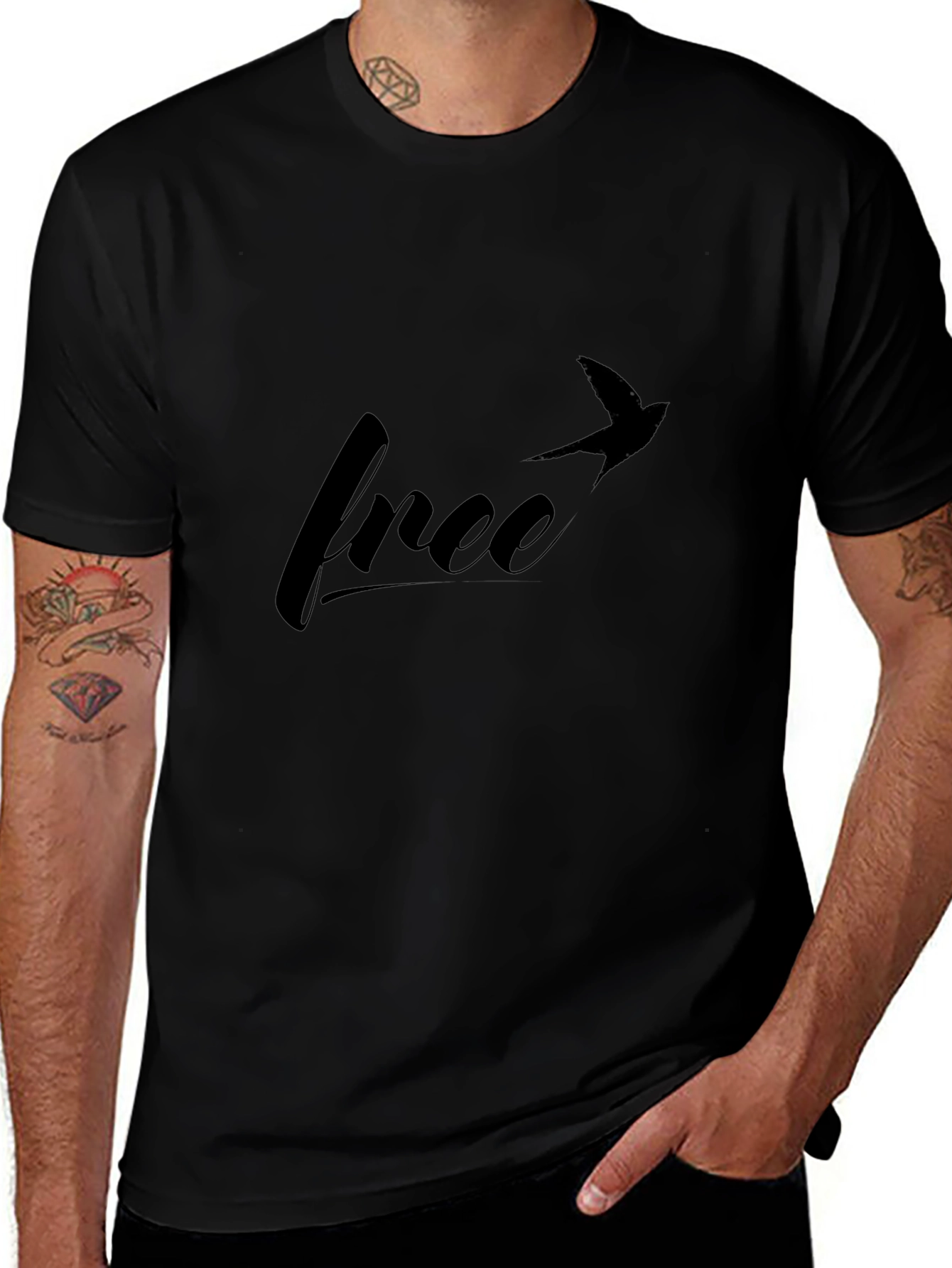 Free Bird T-Shirt: Stylish Black Tee