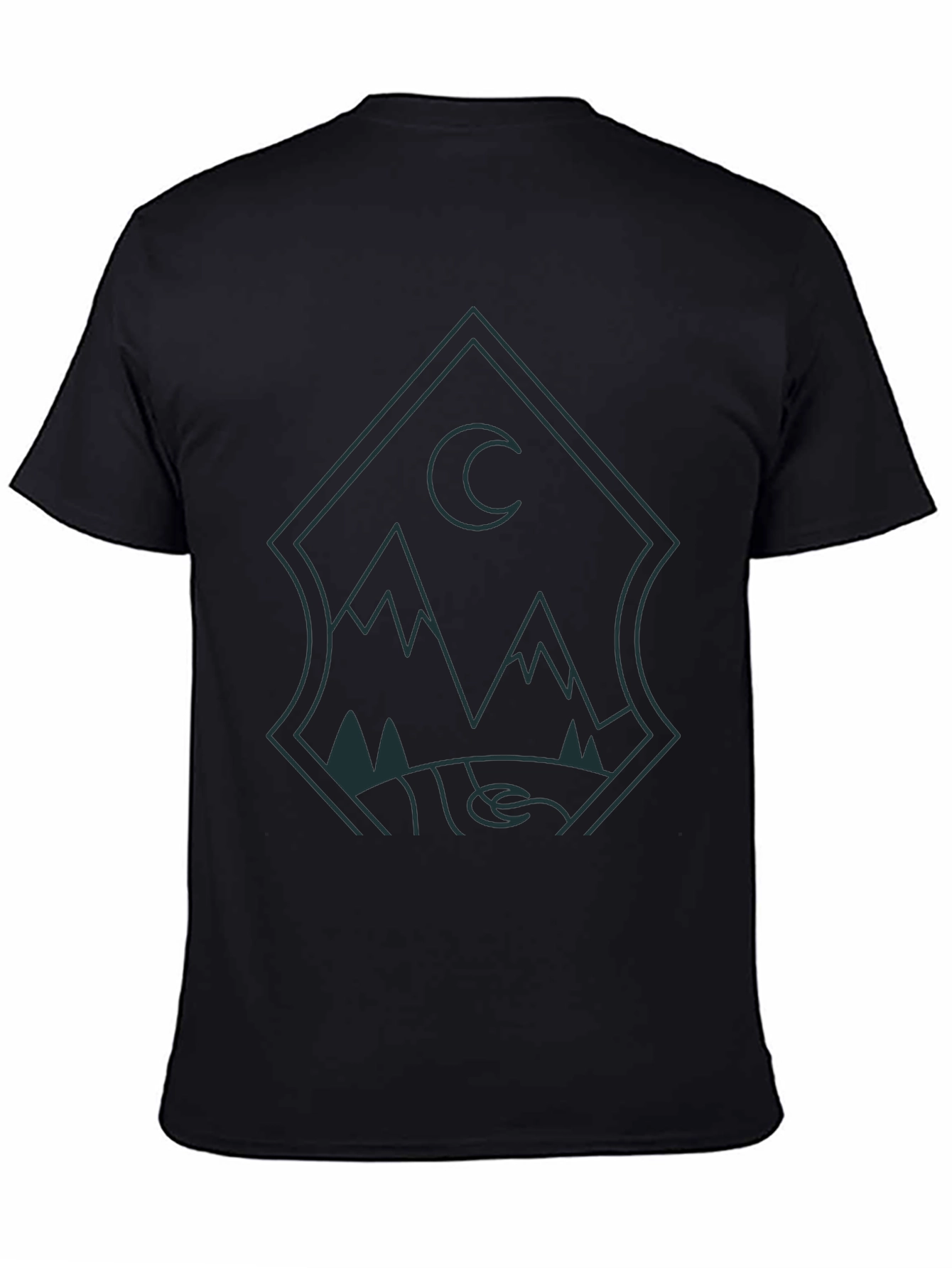 Mens Graphic Tee - Mountain Moon Design