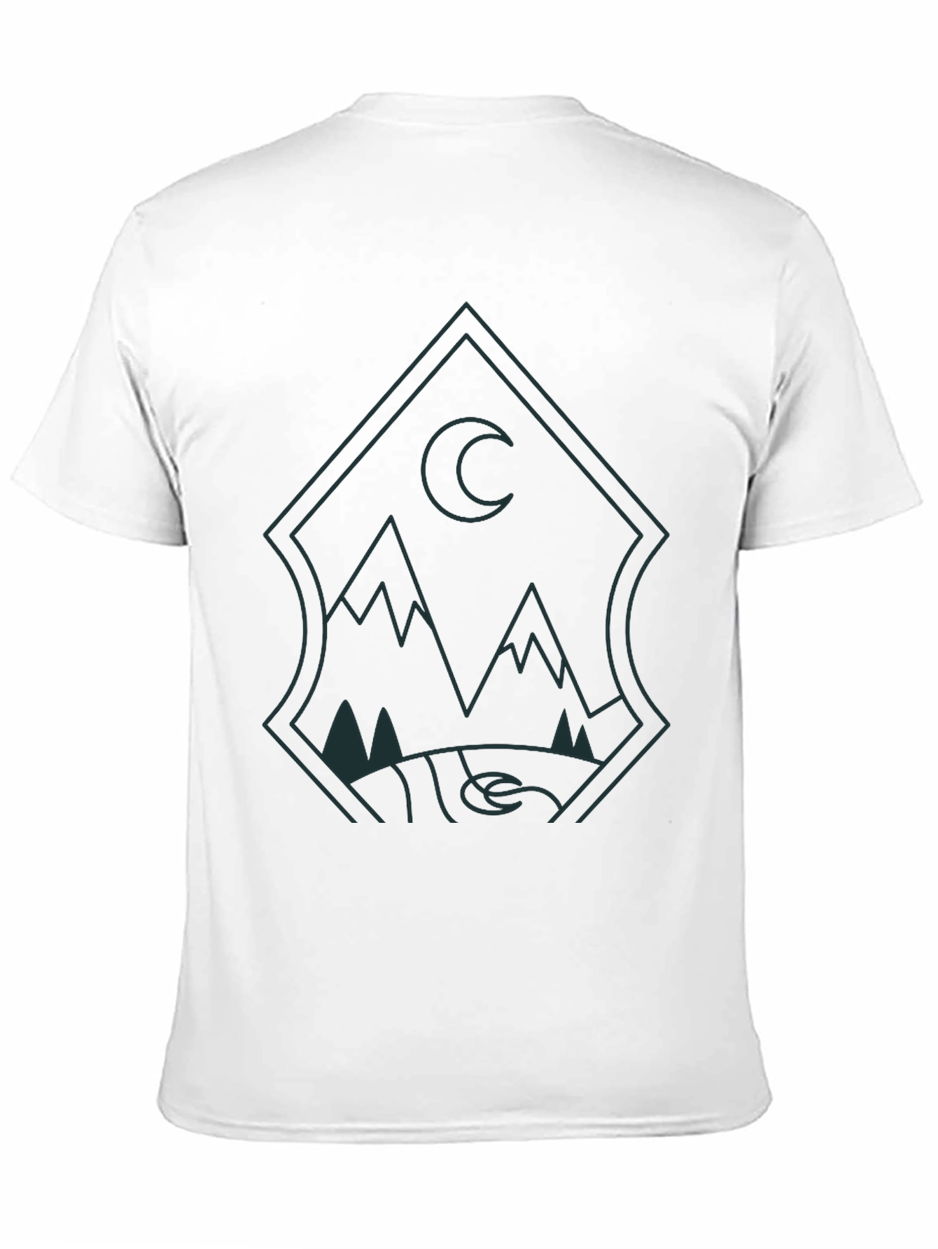 Mens Graphic Tee - Mountain Moon Design