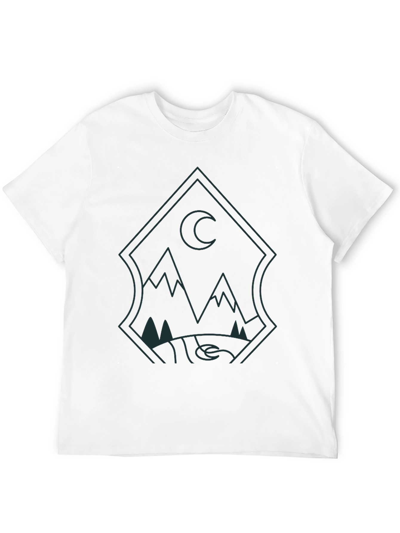 Mens Graphic Tee - Mountain Moon Design