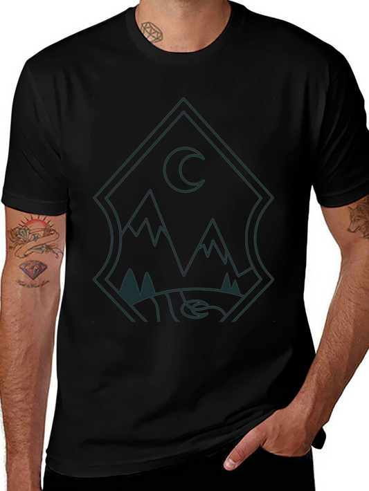 Mens Graphic Tee - Mountain Moon Design