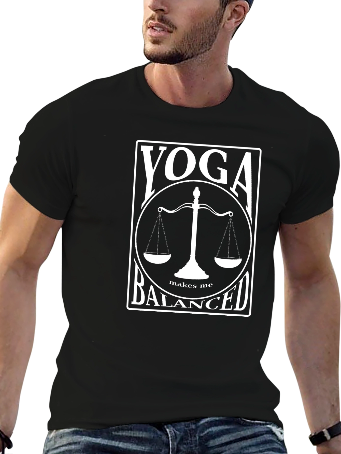 Yoga Balanced T-Shirt - Unisex Cotton Tee