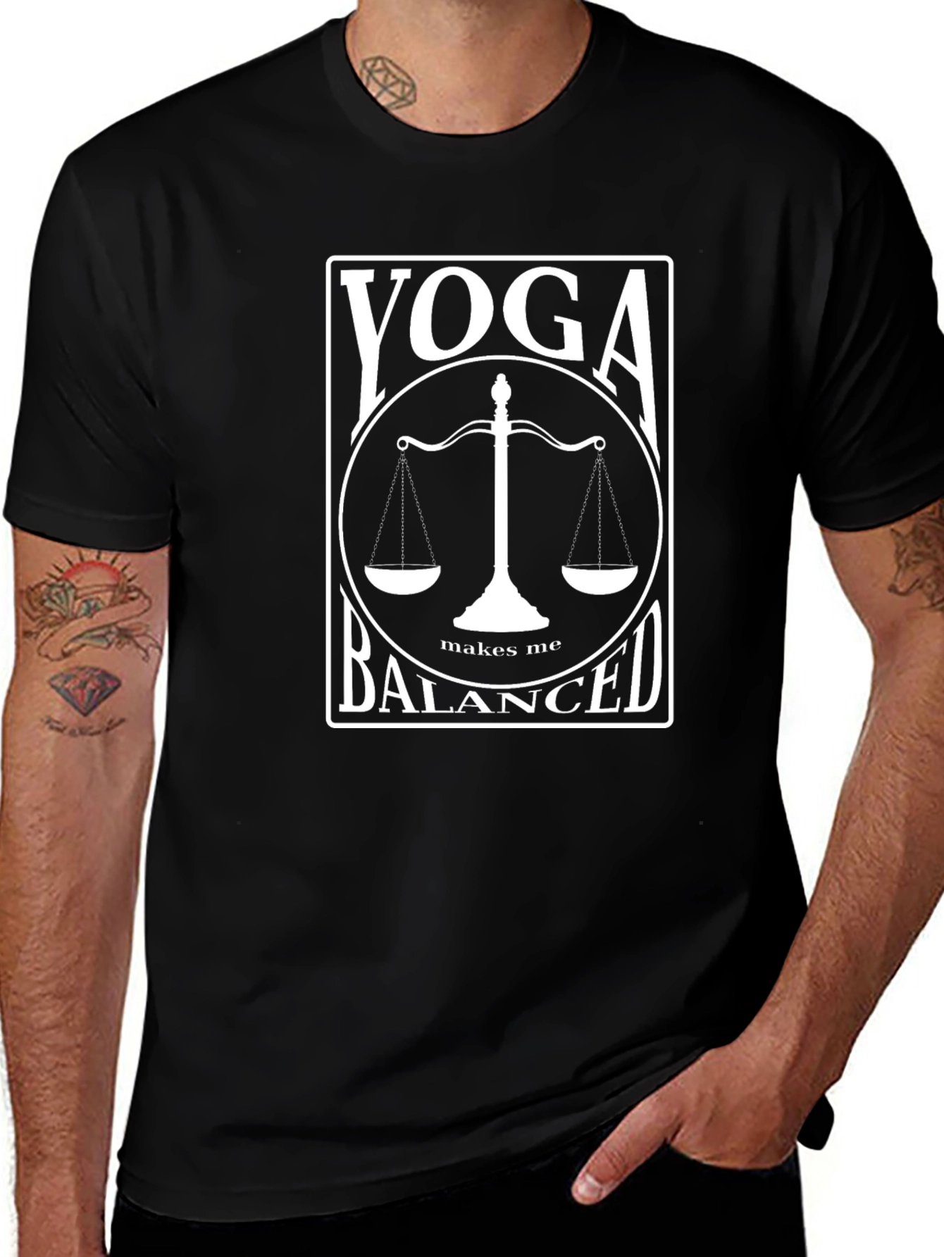Yoga Balanced T-Shirt - Unisex Cotton Tee