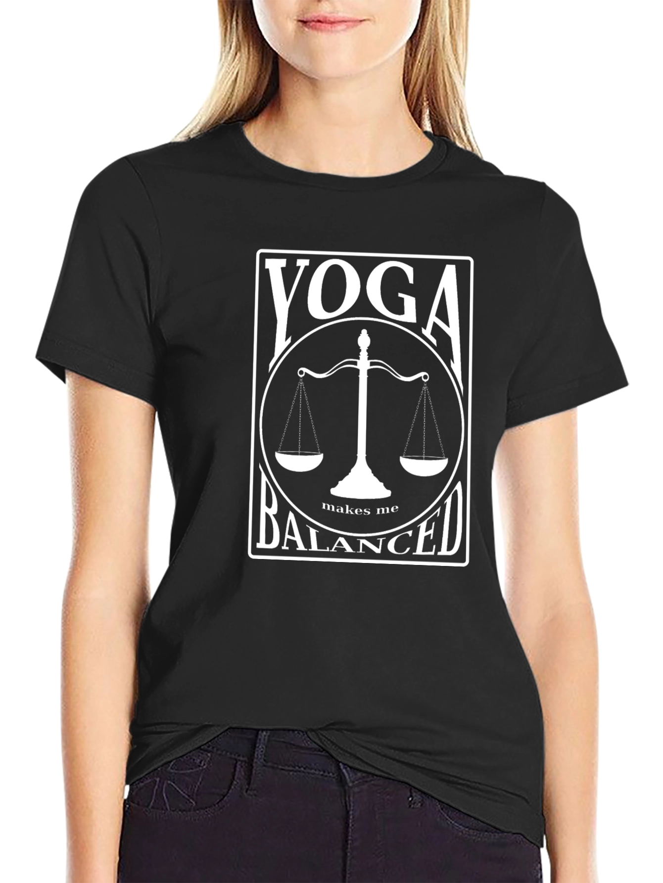 Yoga Balanced T-Shirt - Unisex Cotton Tee