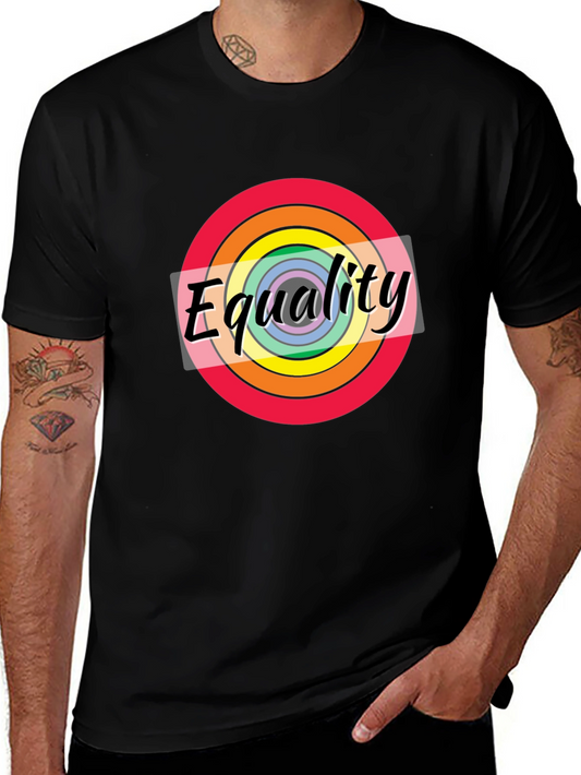 Equality Rainbow Pride T-Shirt - Unisex Black Tee