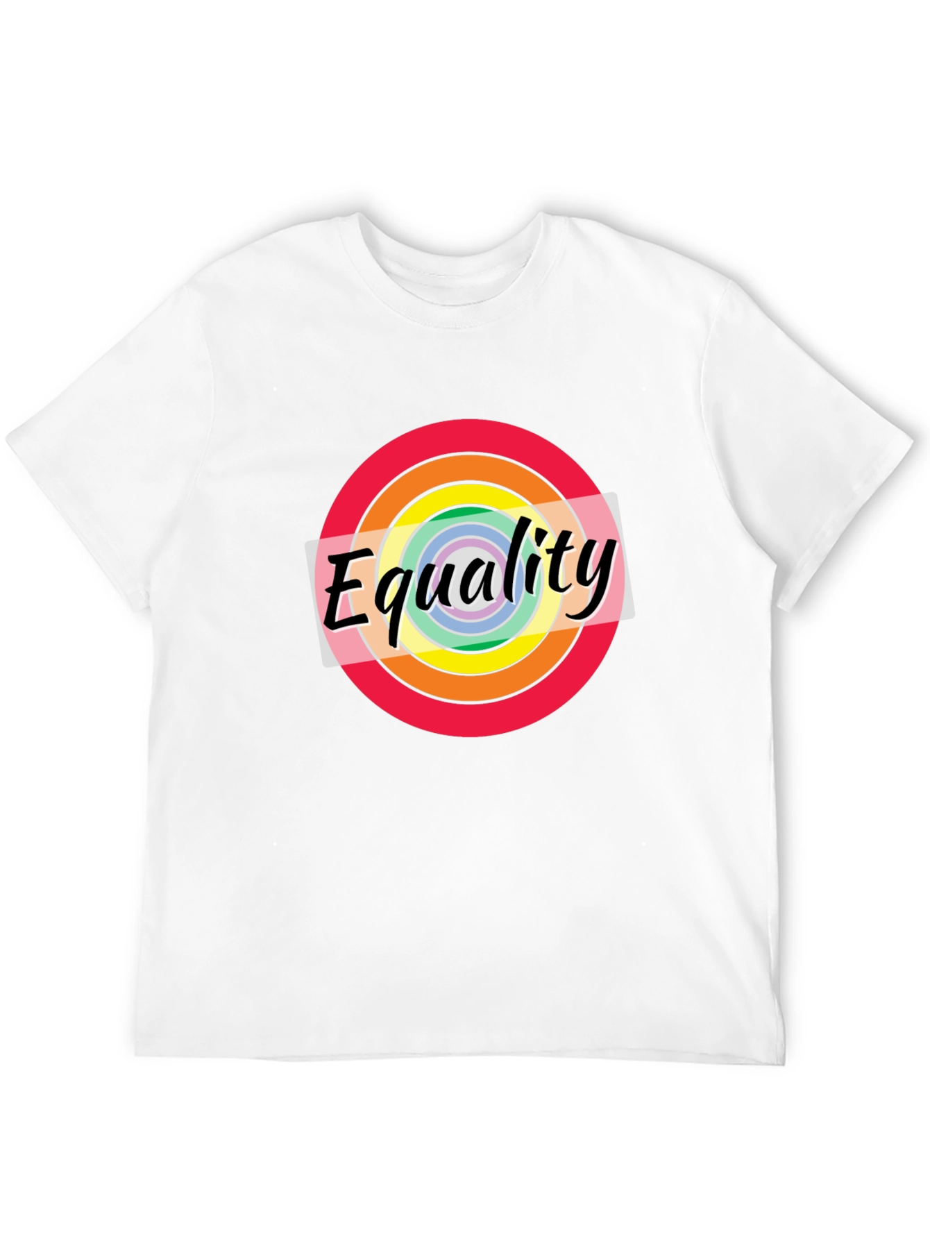Equality Rainbow Pride T-Shirt - Unisex Black Tee