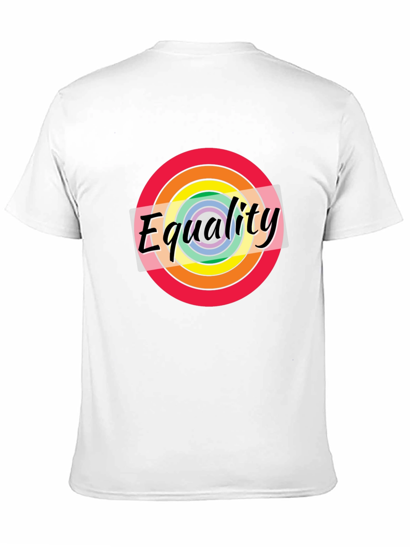 Equality Rainbow Pride T-Shirt - Unisex Black Tee