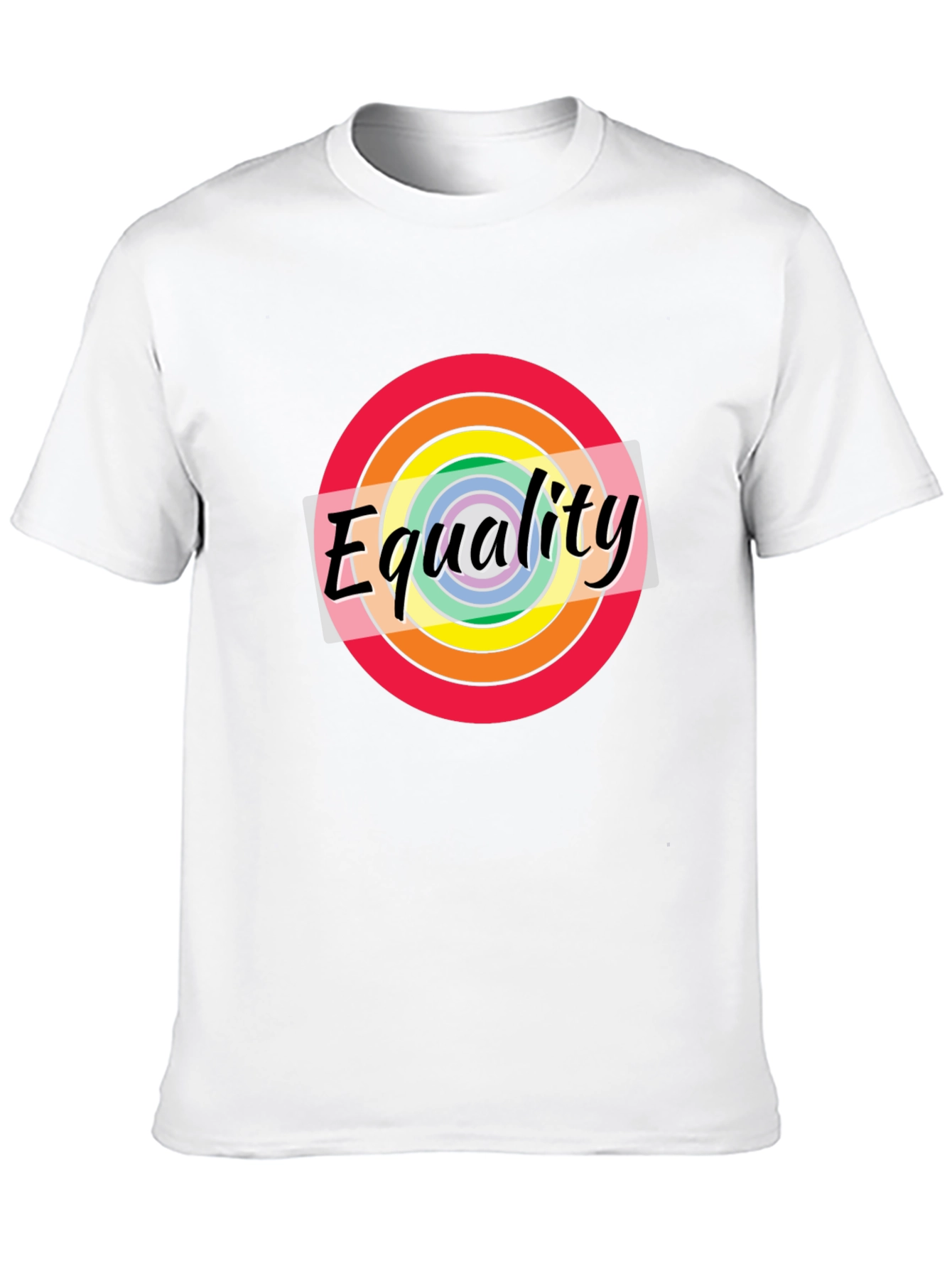 Equality Rainbow Pride T-Shirt - Unisex Black Tee