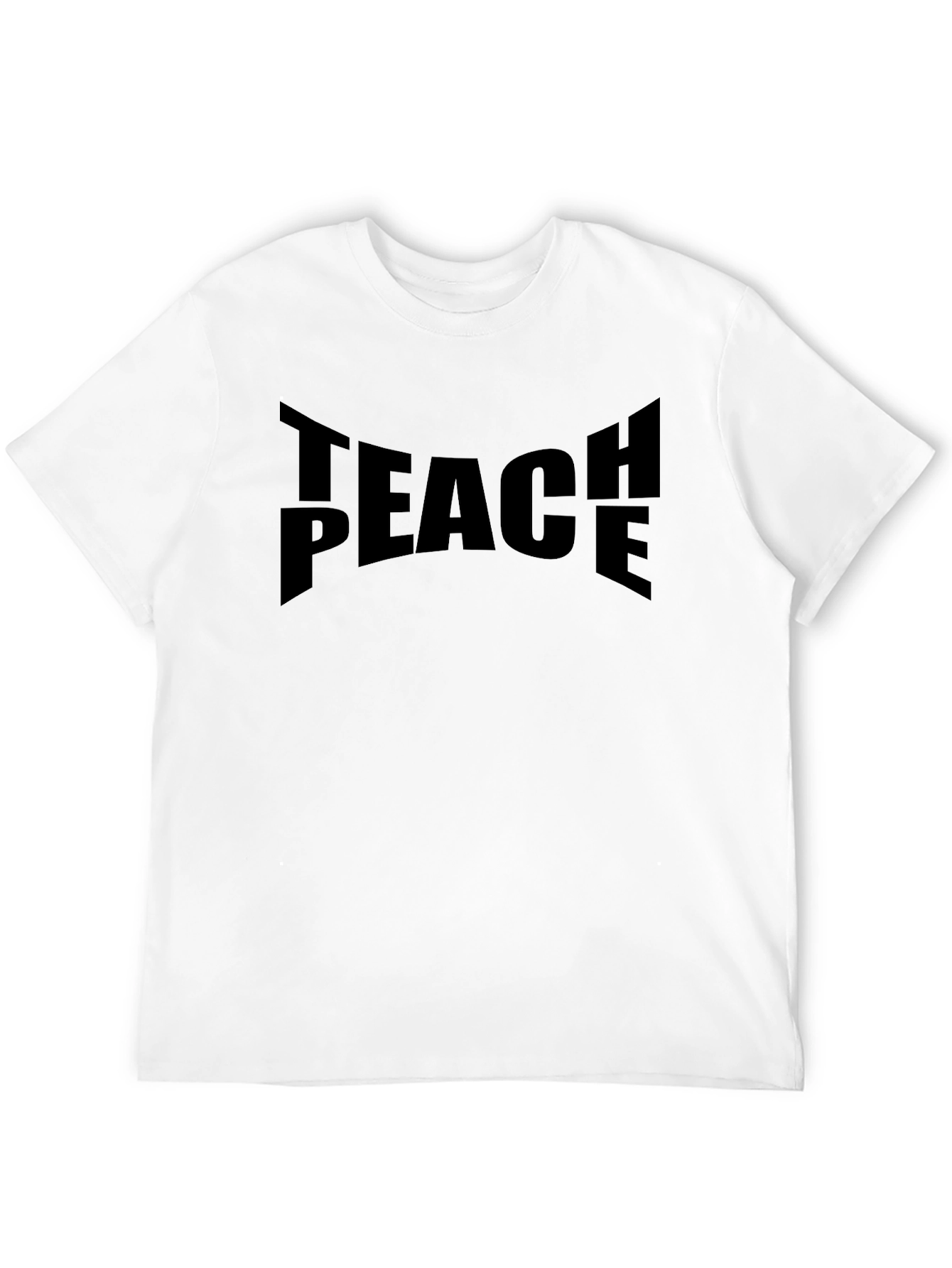 Teach Peace Graphic T-Shirt - Black
