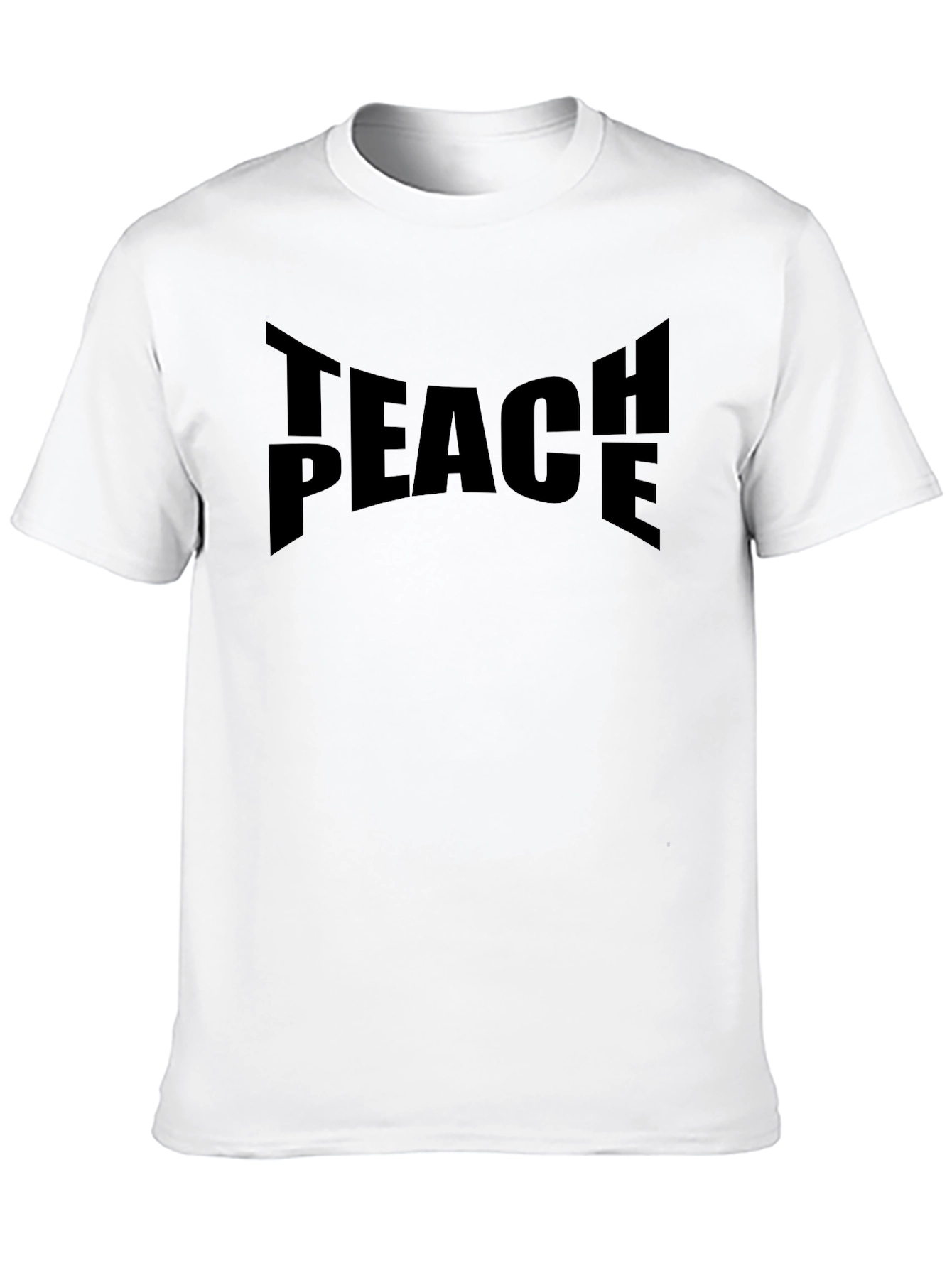 Teach Peace Graphic T-Shirt - Black