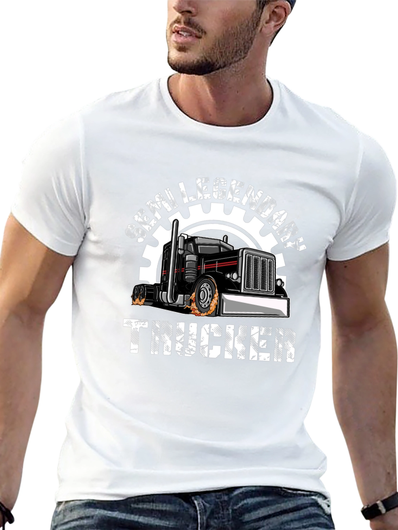 Semi Legendary Trucker Graphic T-Shirt