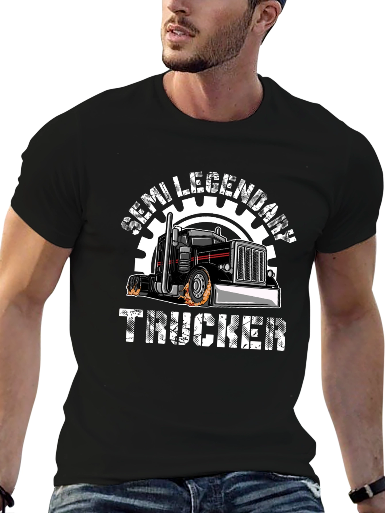 Semi Legendary Trucker Graphic T-Shirt