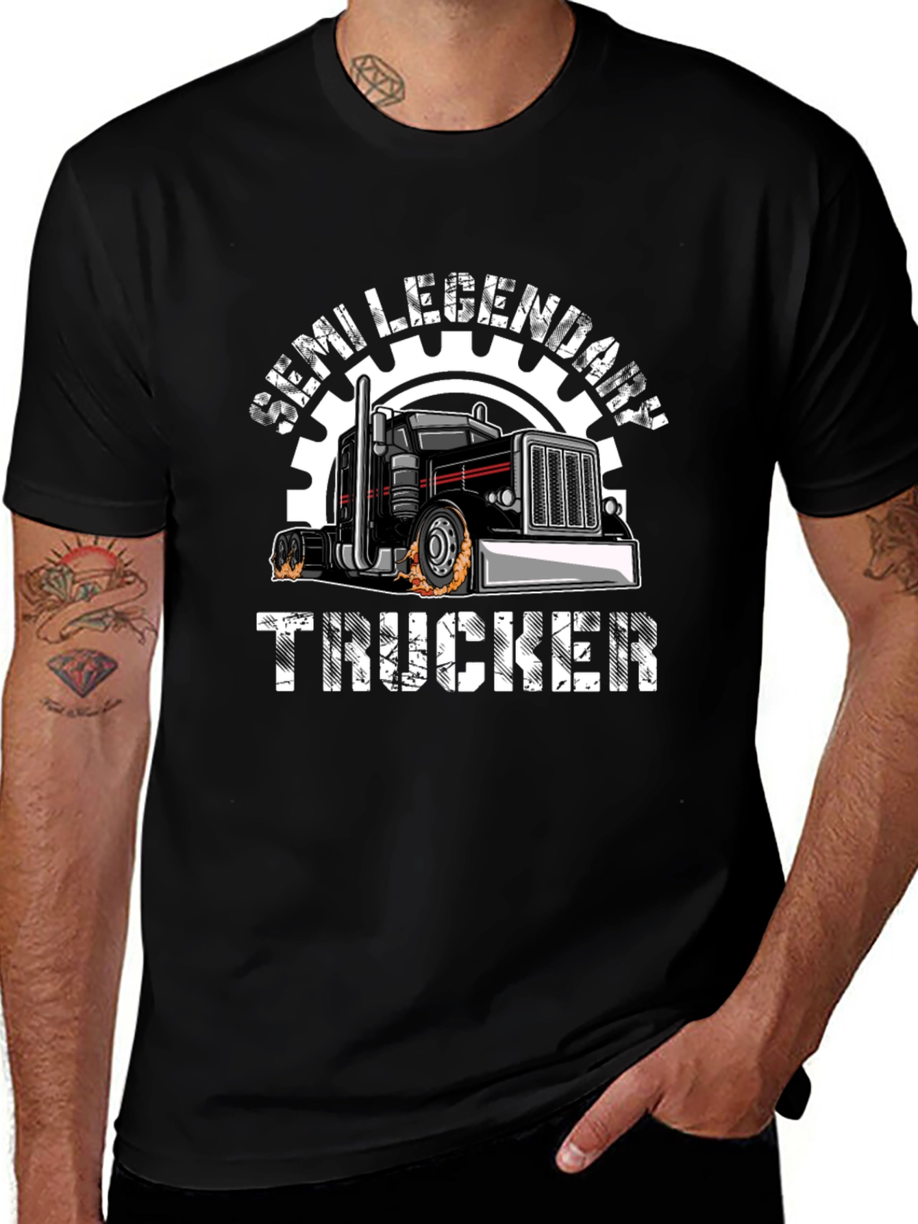 Semi Legendary Trucker Graphic T-Shirt