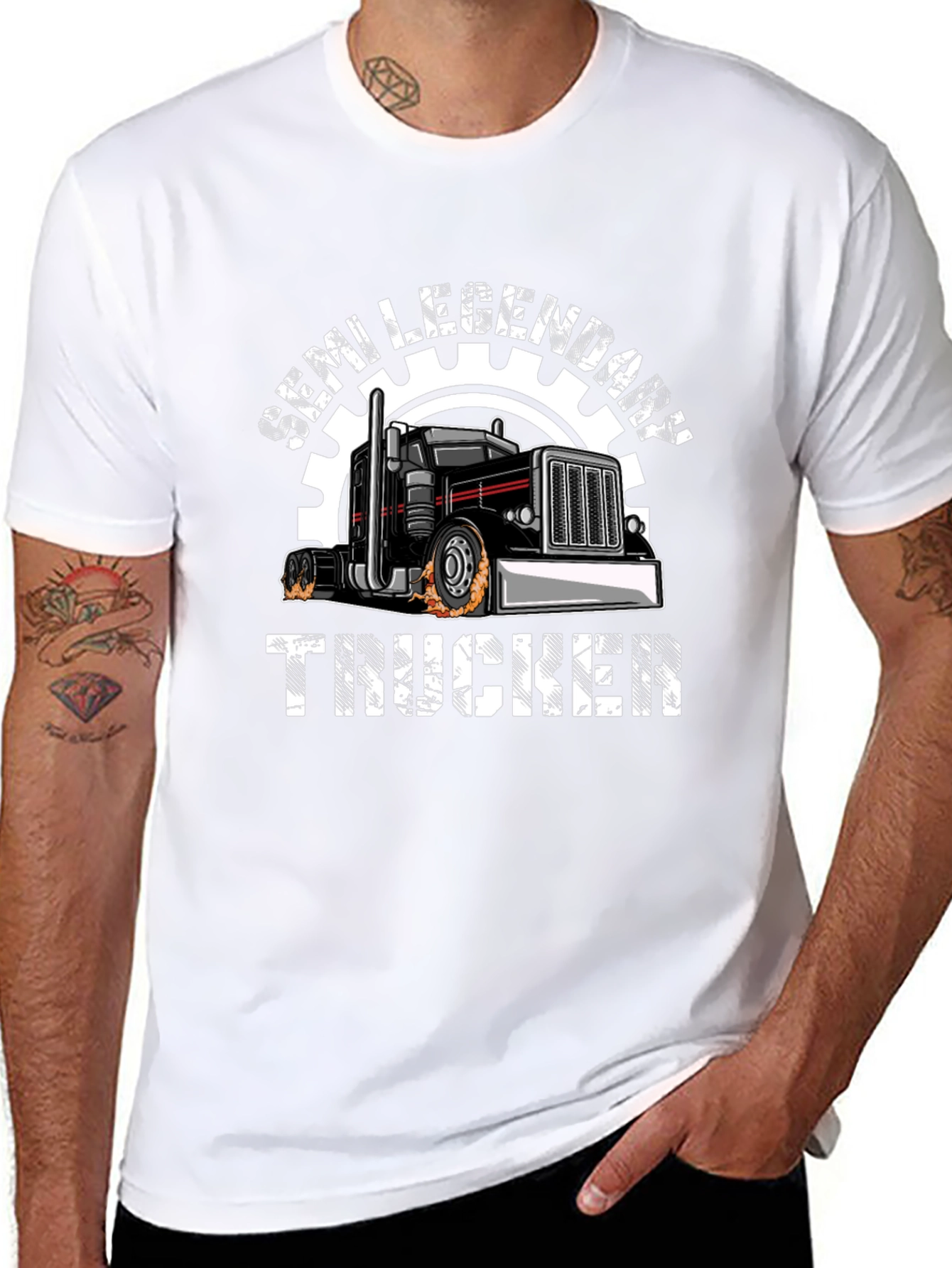 Semi Legendary Trucker Graphic T-Shirt