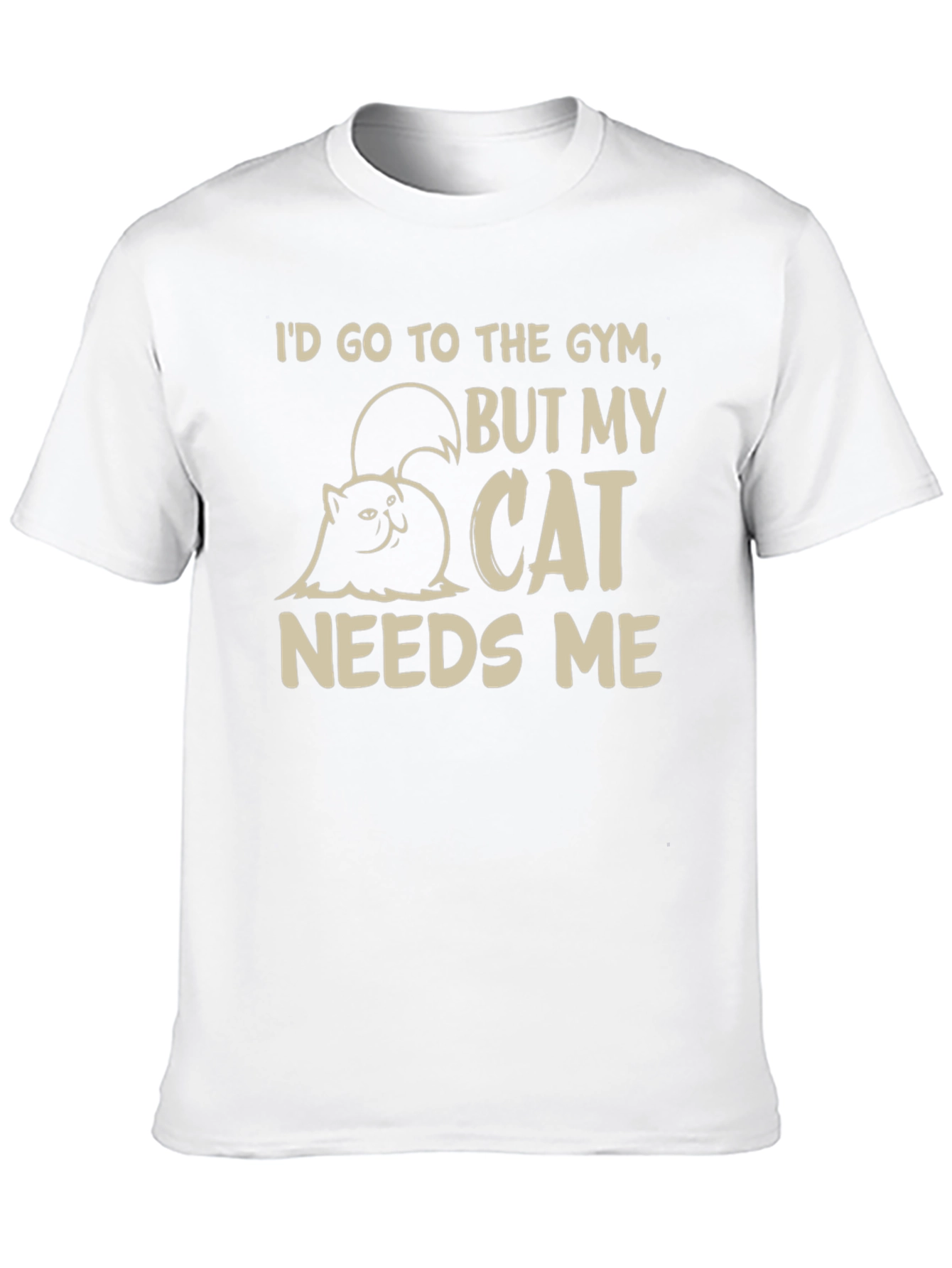 Cat Needs Me Graphic T-Shirt - Gym Excuse Tee
