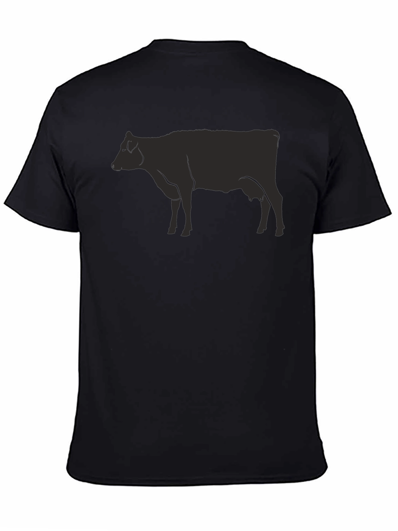 Black Cow Graphic Tee - Unisex Casual Top