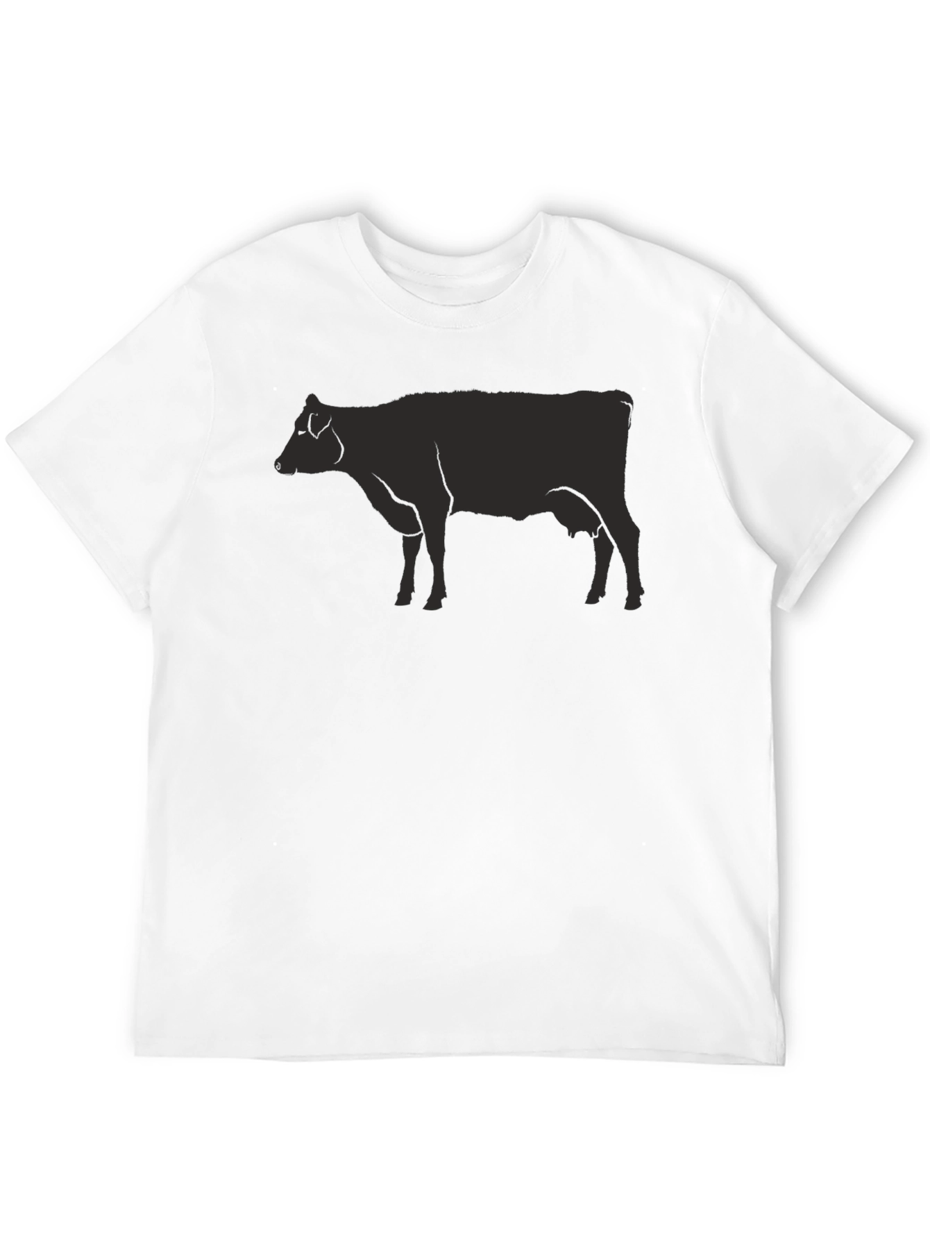 Black Cow Graphic Tee - Unisex Casual Top