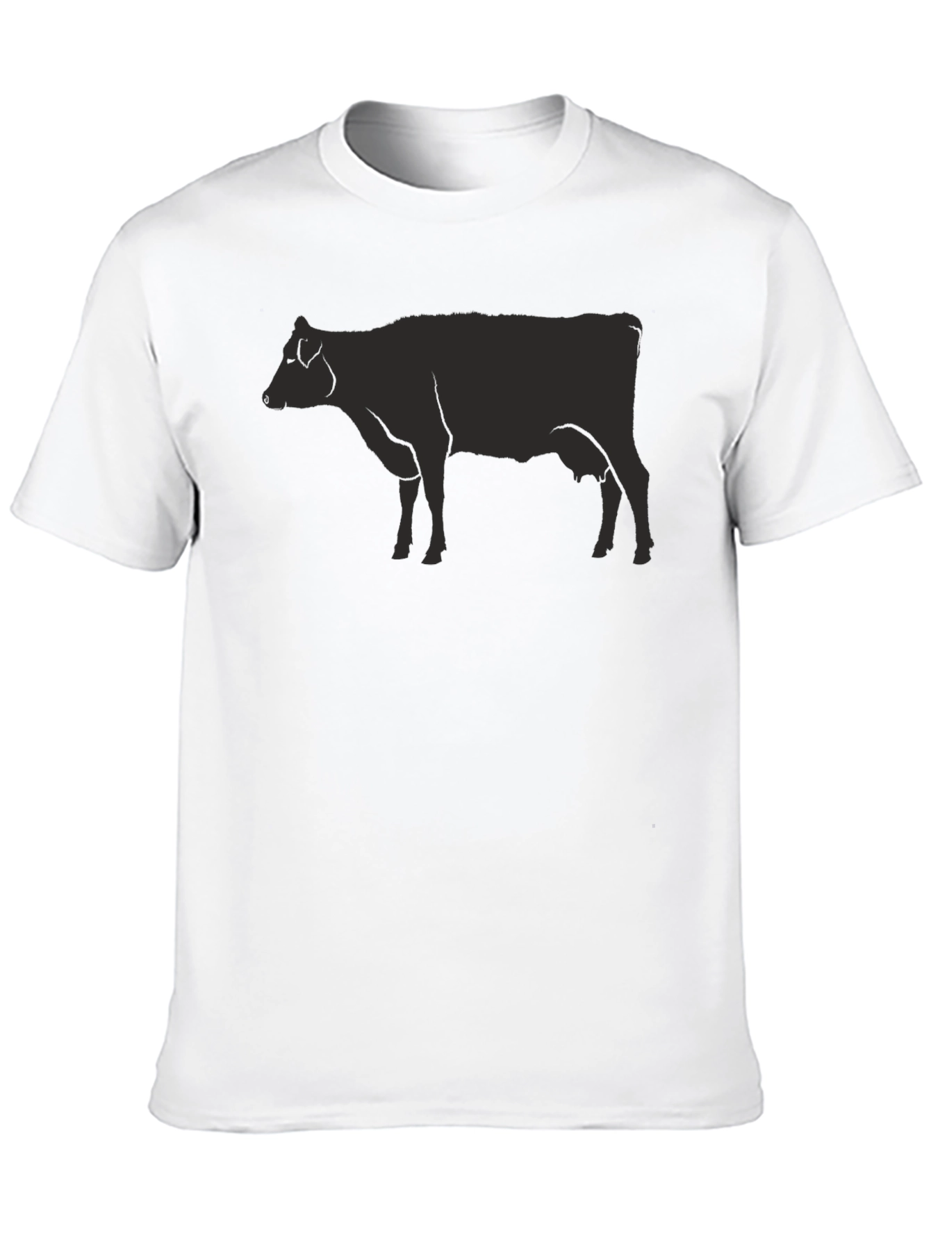 Black Cow Graphic Tee - Unisex Casual Top