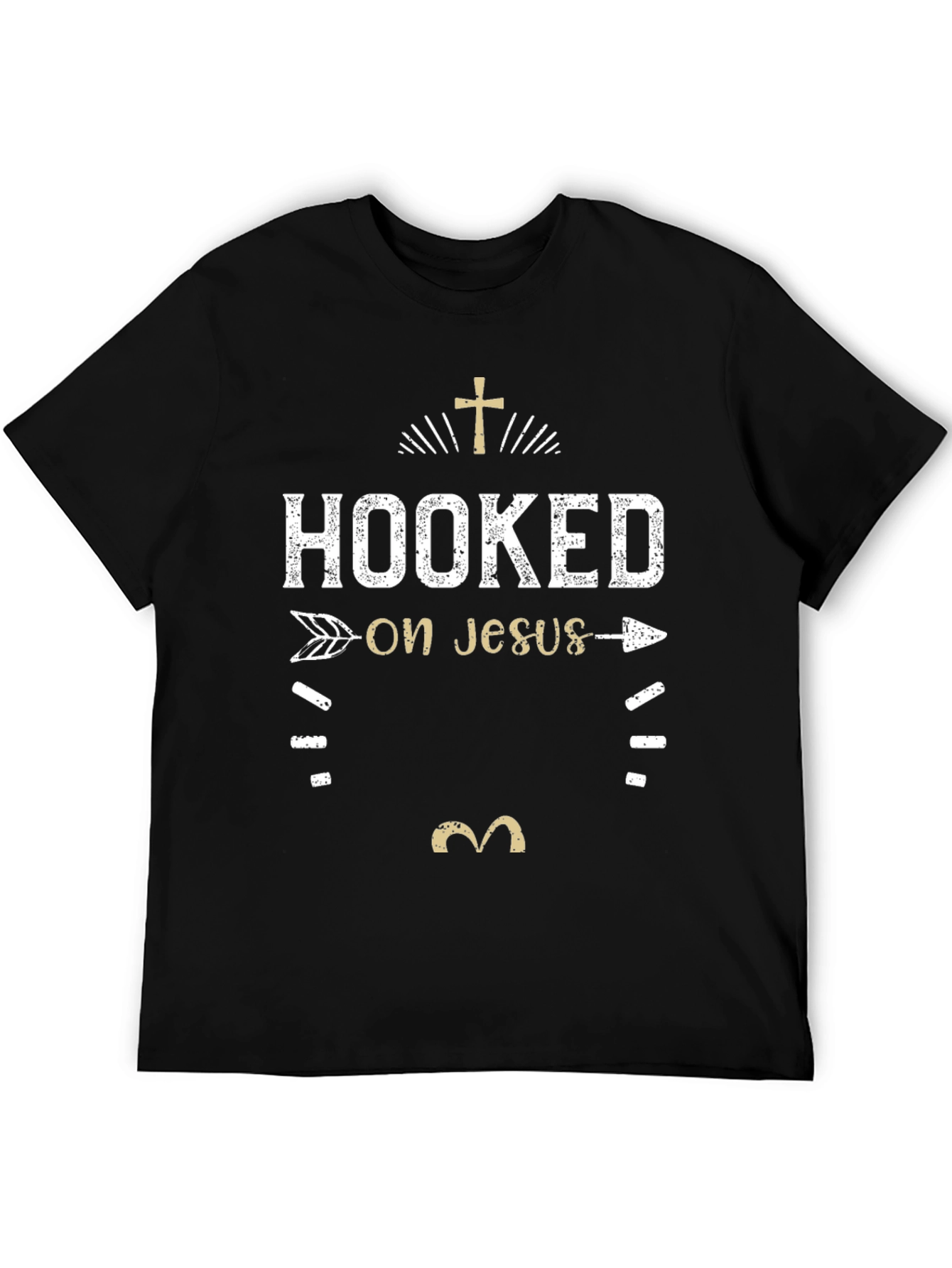 Hooked on Jesus Graphic T-Shirt - Religious Tee