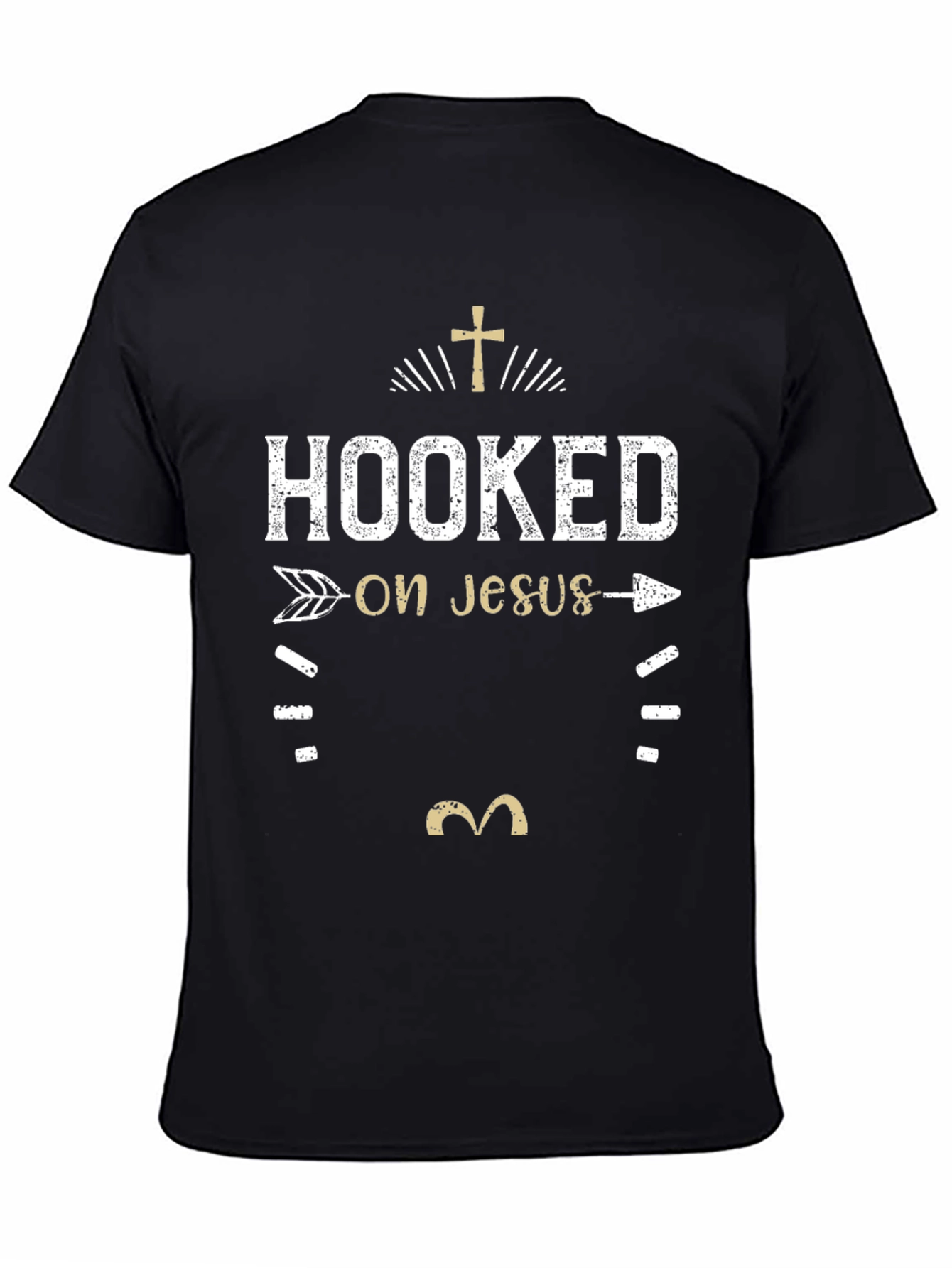 Hooked on Jesus Graphic T-Shirt - Religious Tee