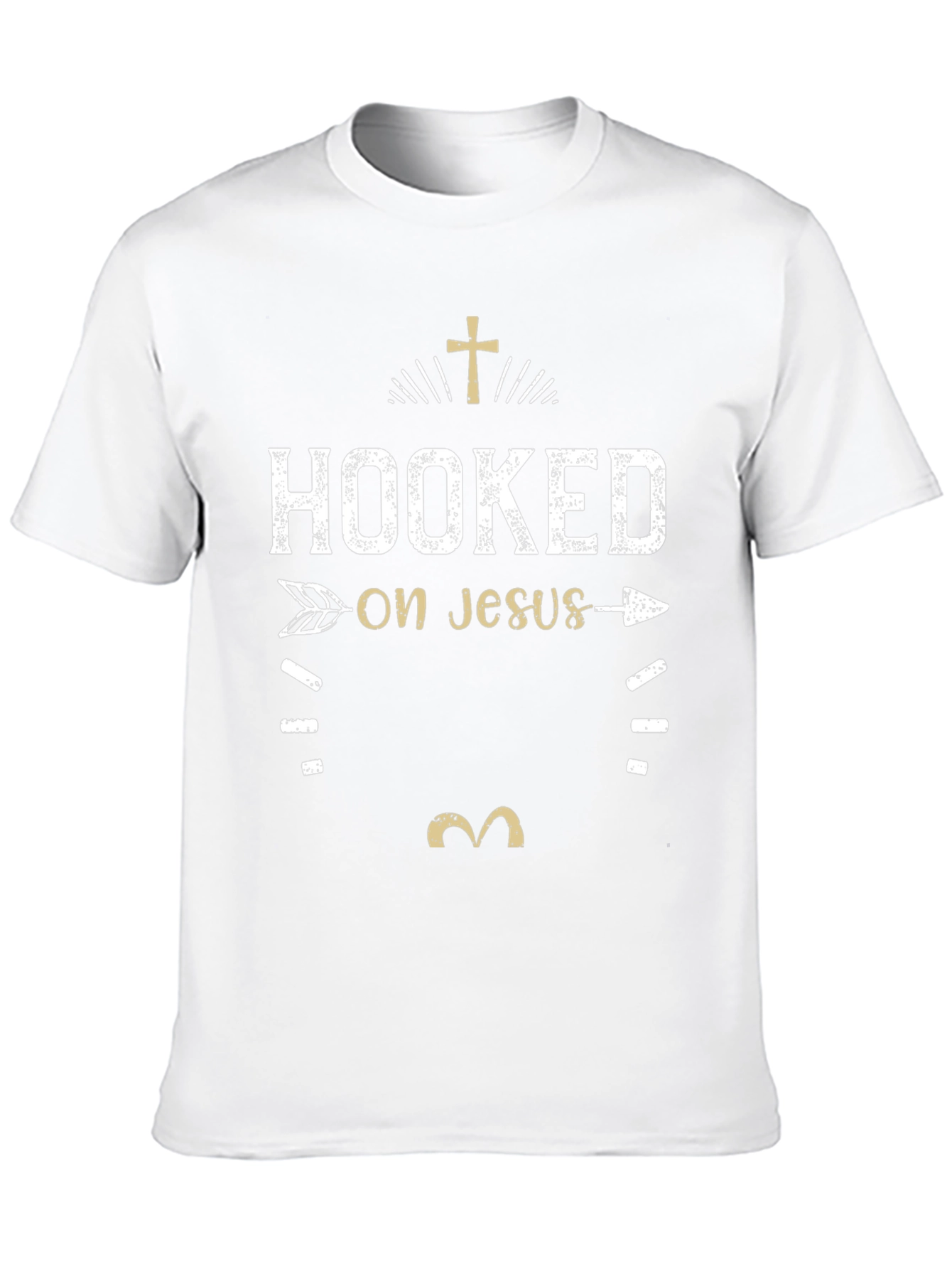 Hooked on Jesus Graphic T-Shirt - Religious Tee