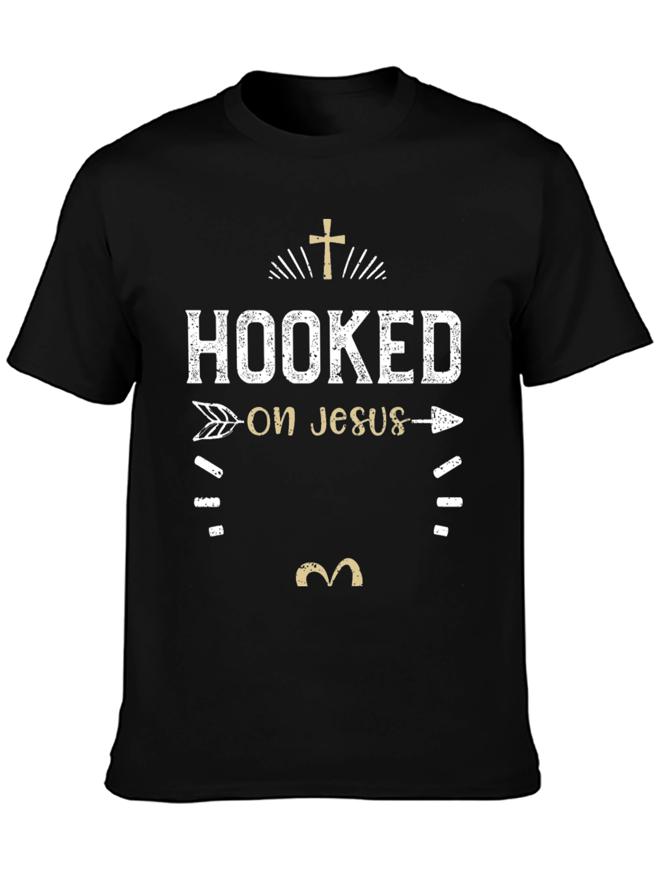 Hooked on Jesus Graphic T-Shirt - Religious Tee