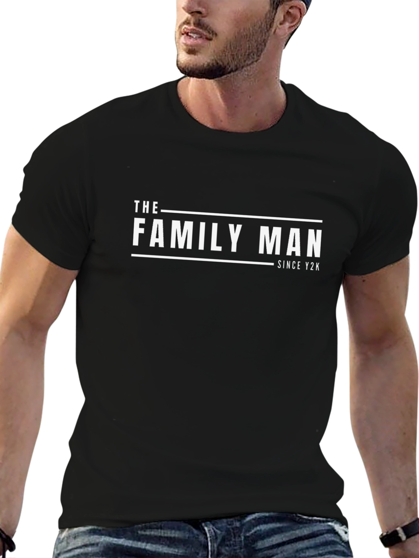 The Family Man Since Y2K Black Graphic Tee