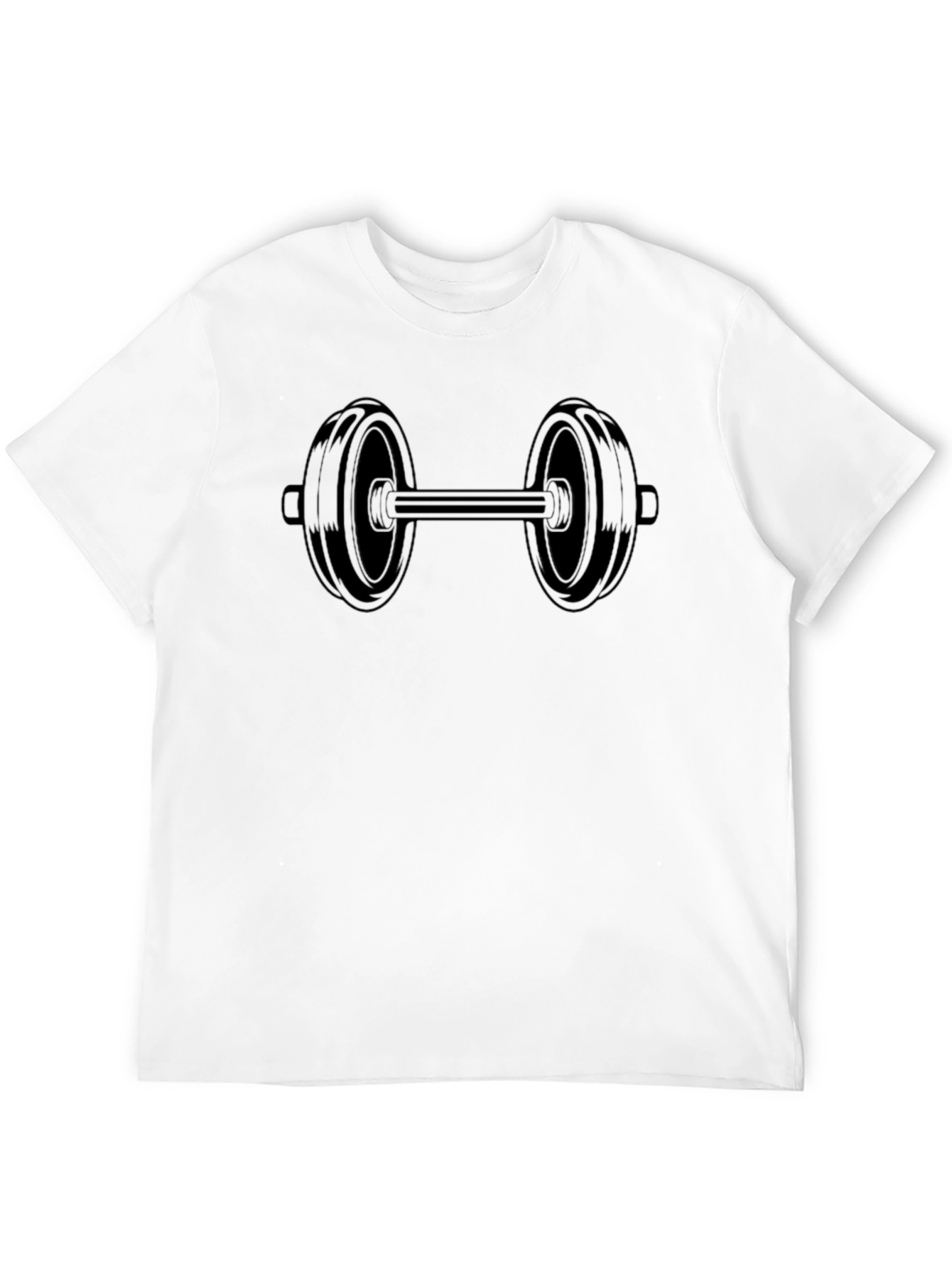 Dumbbell Graphic Tee - Workout Motivation Shirt
