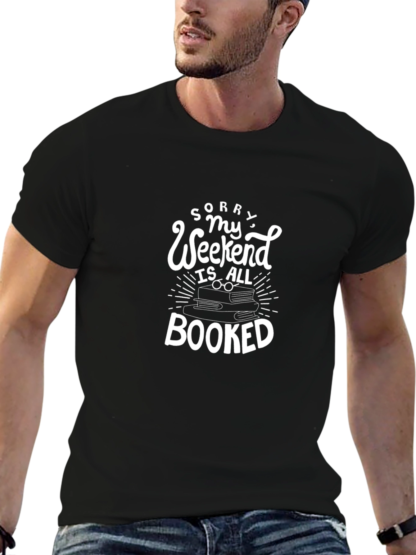 Booked Weekend Black T-Shirt