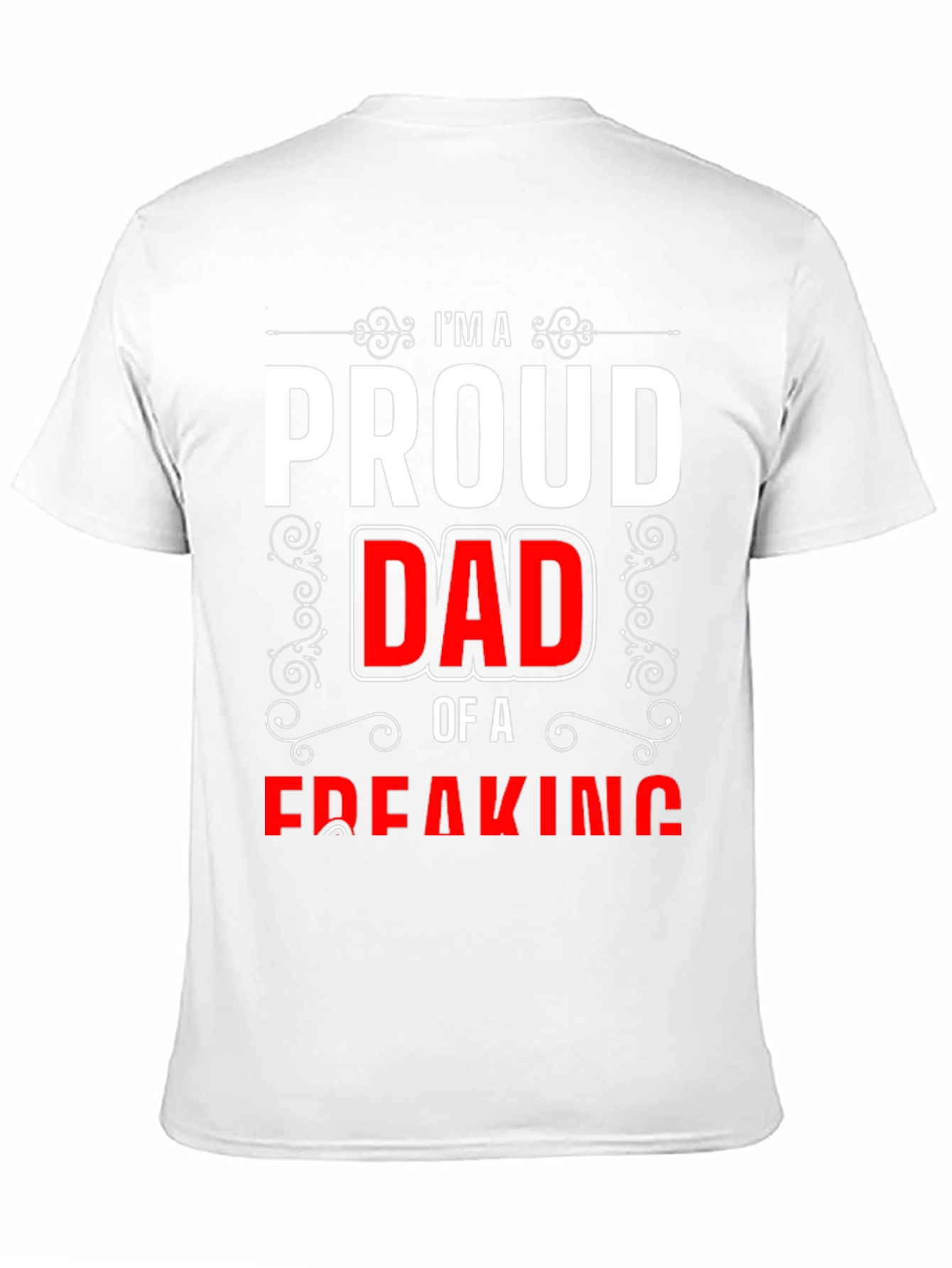 Proud Dad Graphic T-Shirt - Black