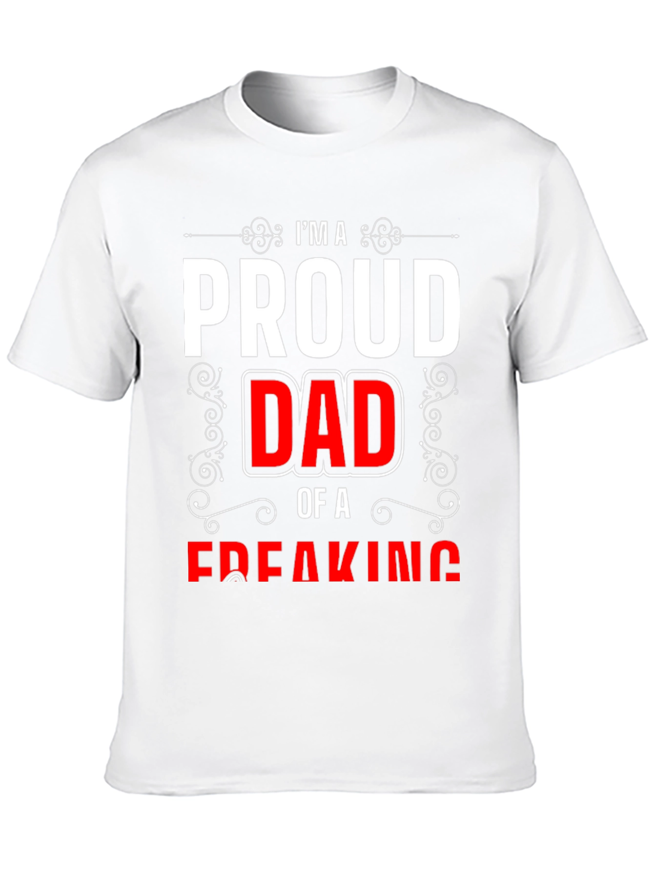 Proud Dad Graphic T-Shirt - Black