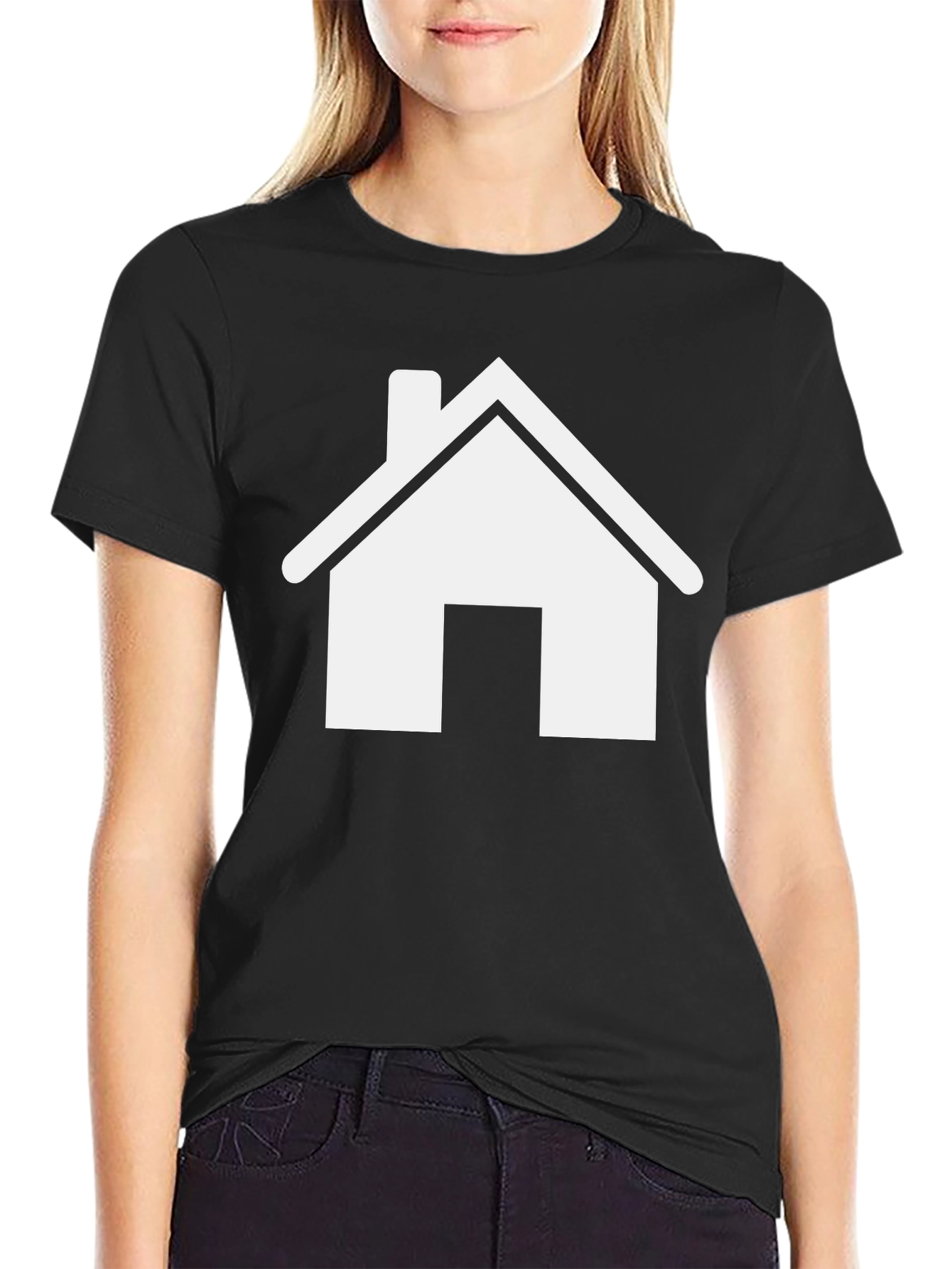 House Graphic Black T-Shirt