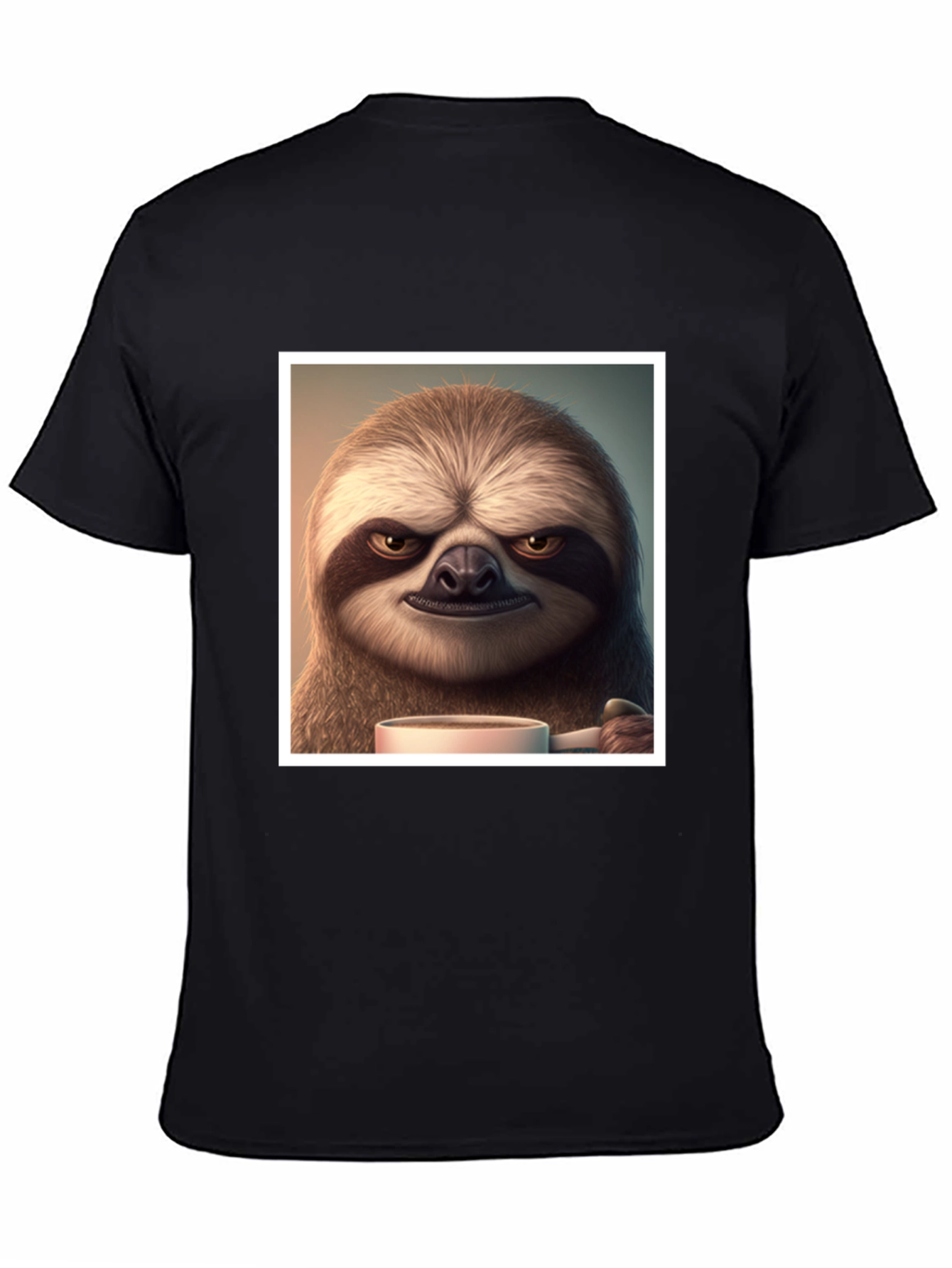 Grumpy Sloth Coffee T-Shirt - Funny Novelty Tee