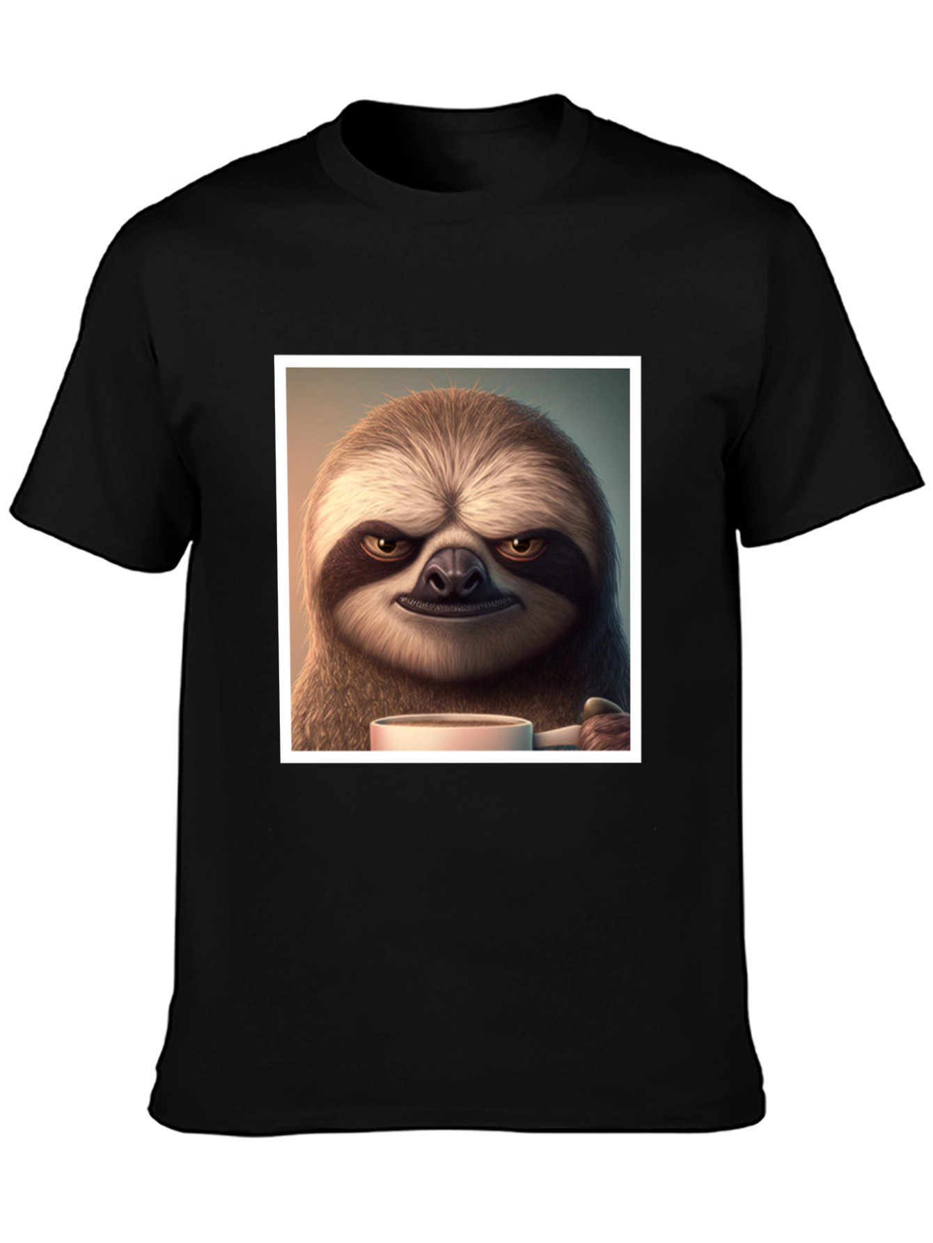 Grumpy Sloth Coffee T-Shirt - Funny Novelty Tee