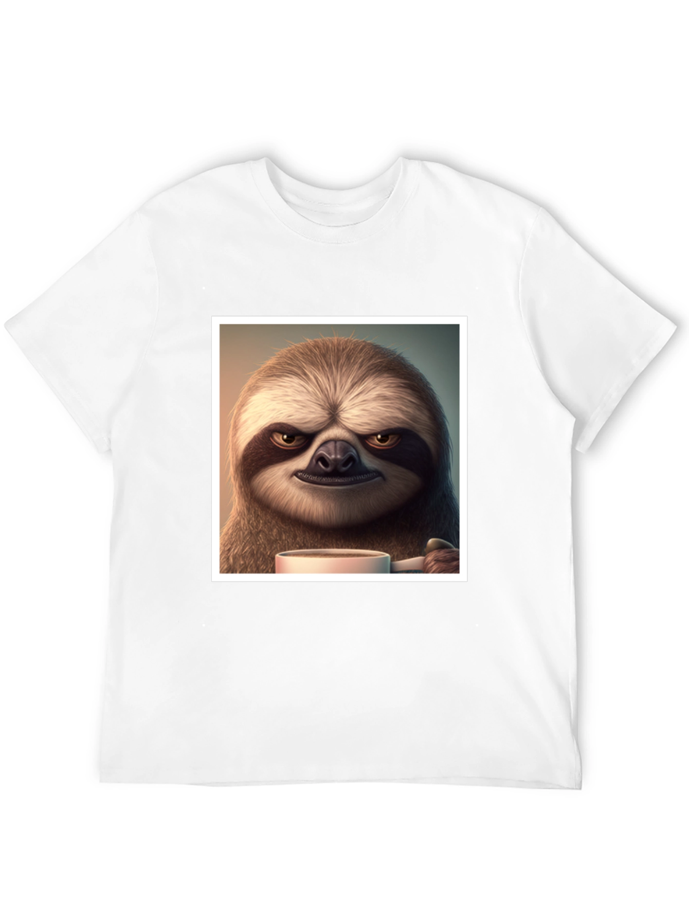 Grumpy Sloth Coffee T-Shirt - Funny Novelty Tee