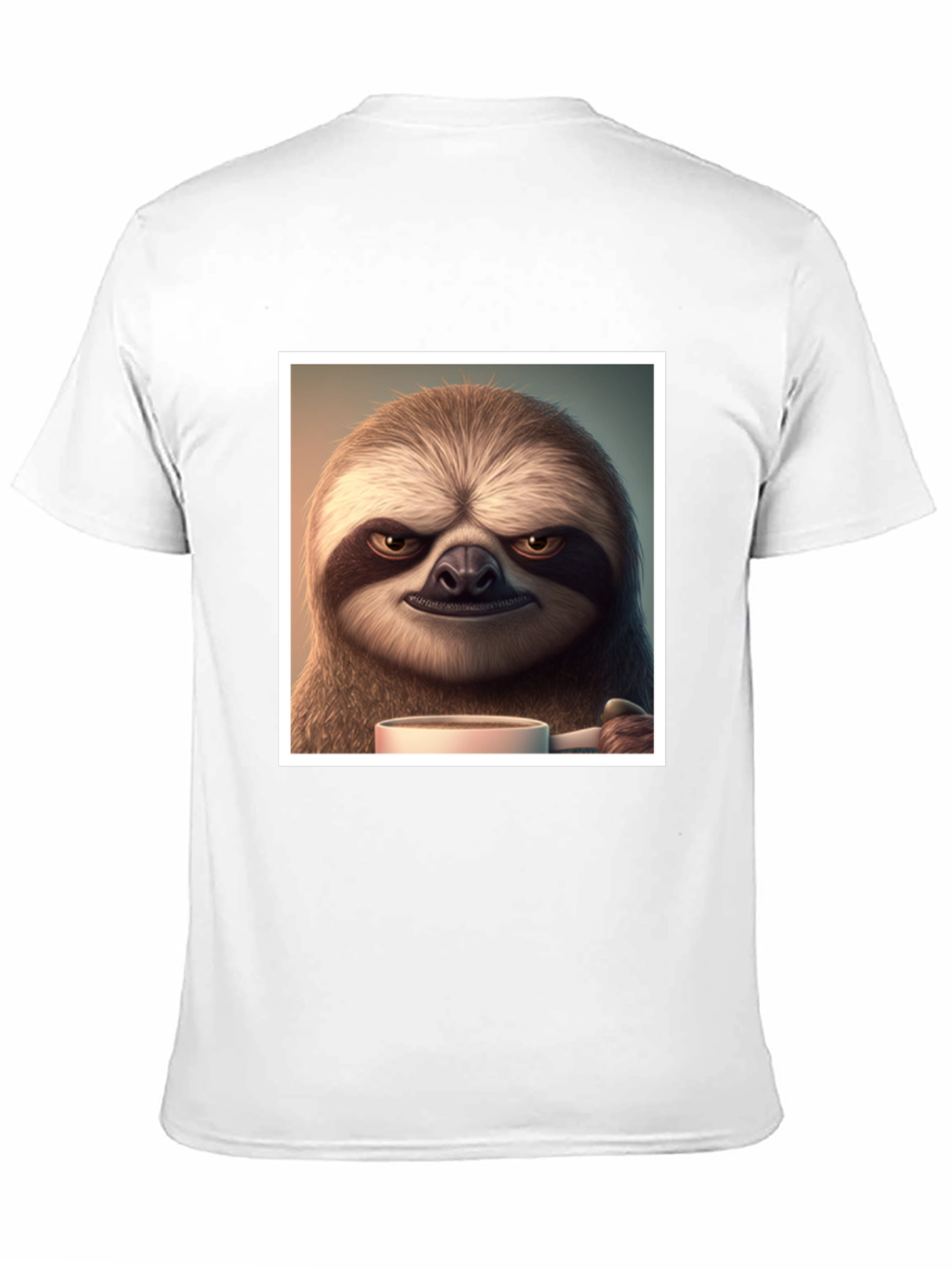 Grumpy Sloth Coffee T-Shirt - Funny Novelty Tee