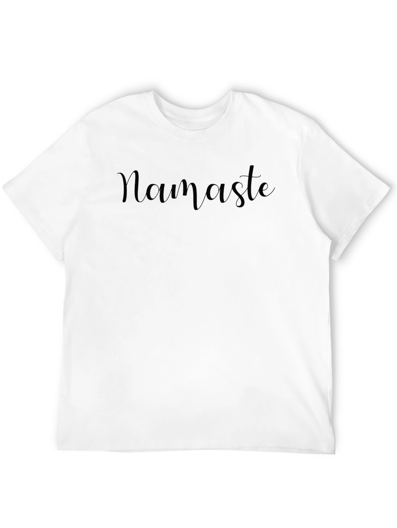 Namaste T-Shirt - Black Crew Neck Tee