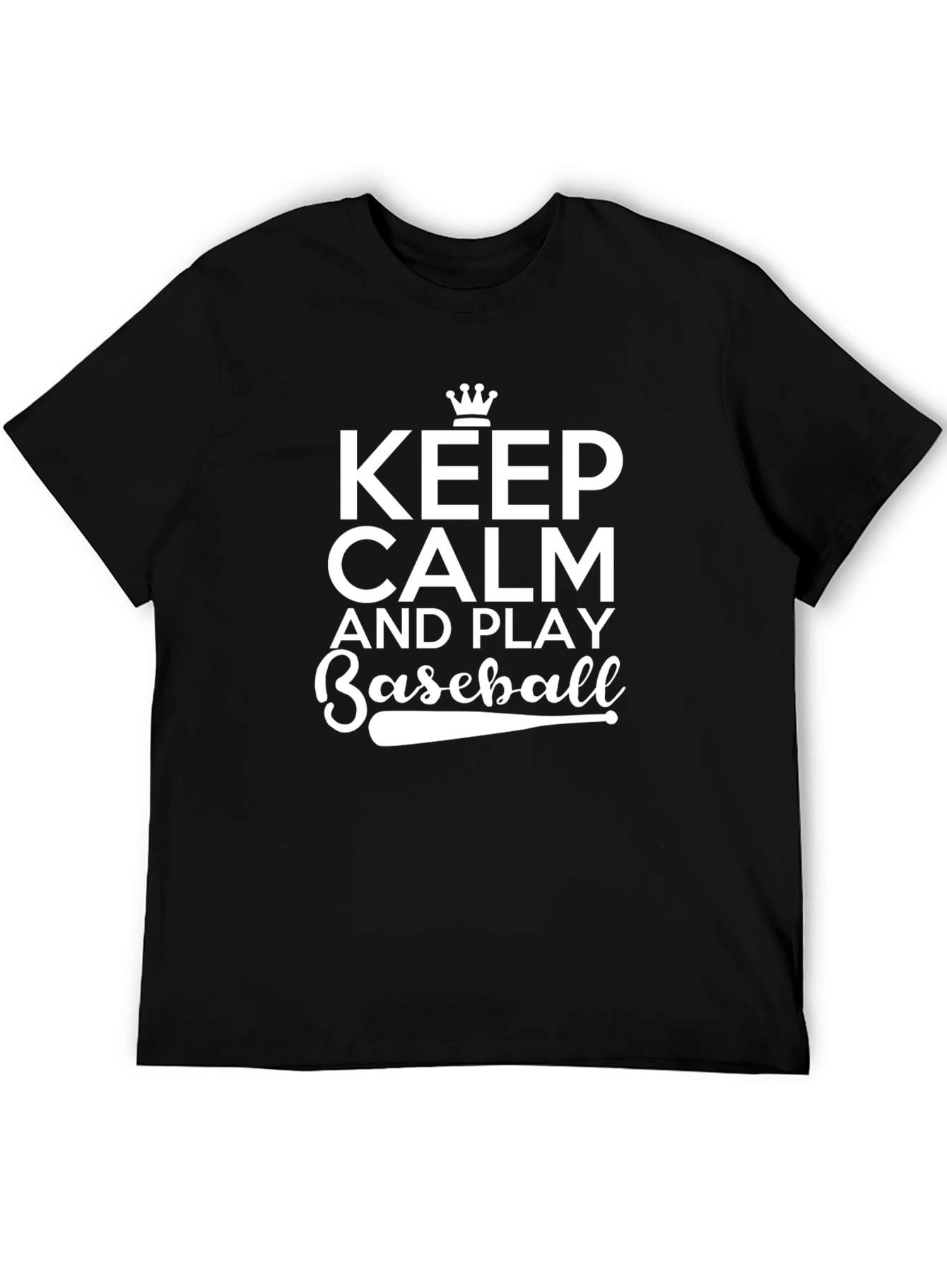 Keep Calm Baseball T-Shirt Funny Sports Tee