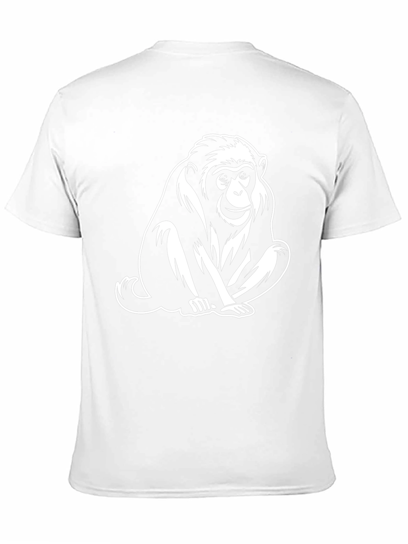 Monkey Graphic Tee - Black Cotton T-Shirt