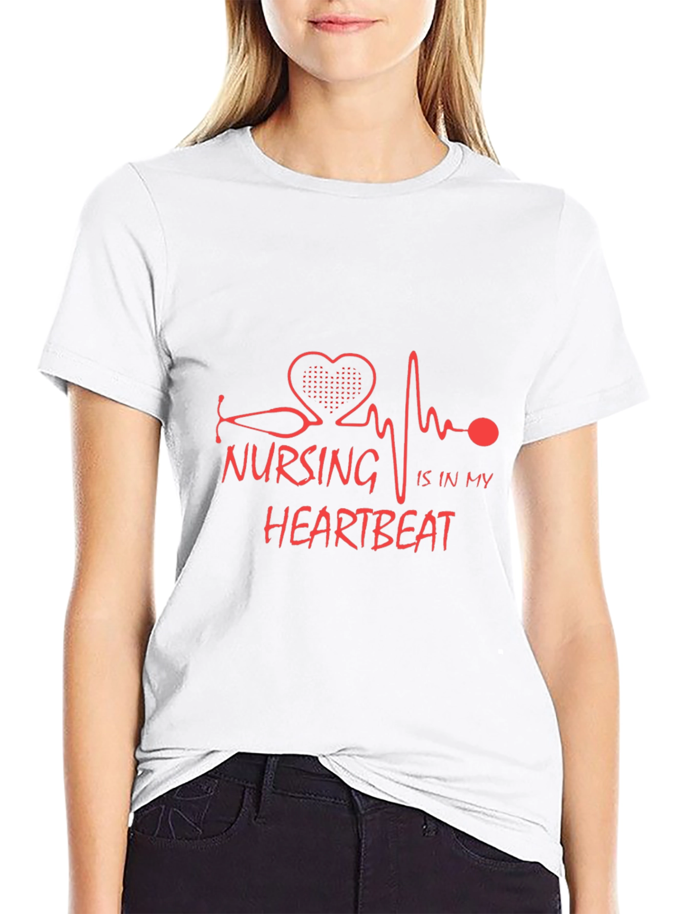 Nursing Is In My Heartbeat T-Shirt