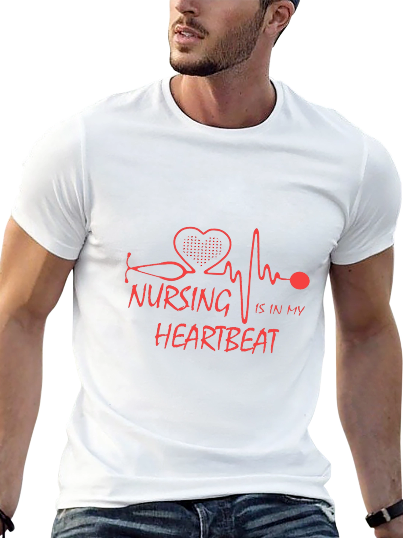 Nursing Is In My Heartbeat T-Shirt