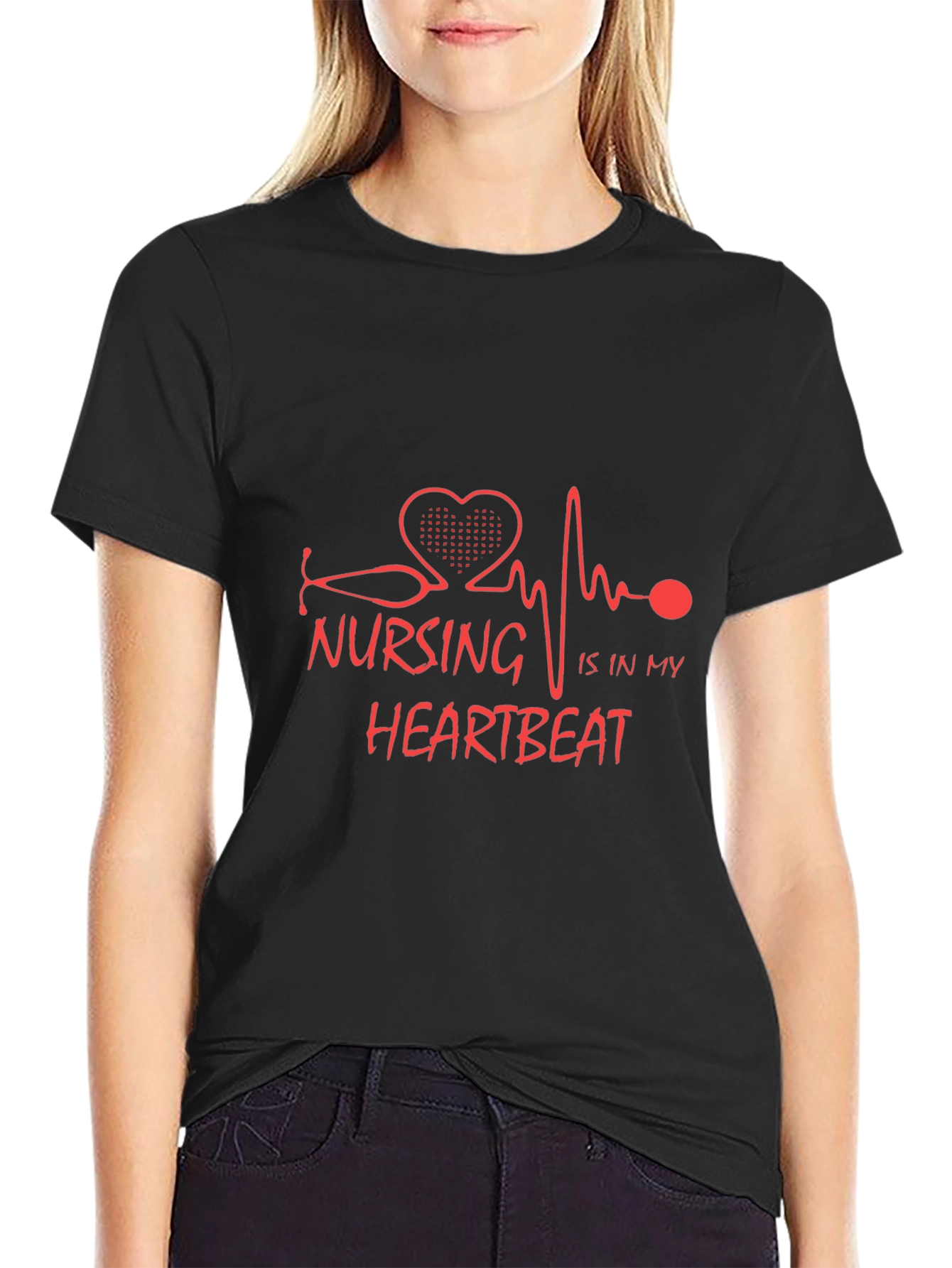 Nursing Is In My Heartbeat T-Shirt