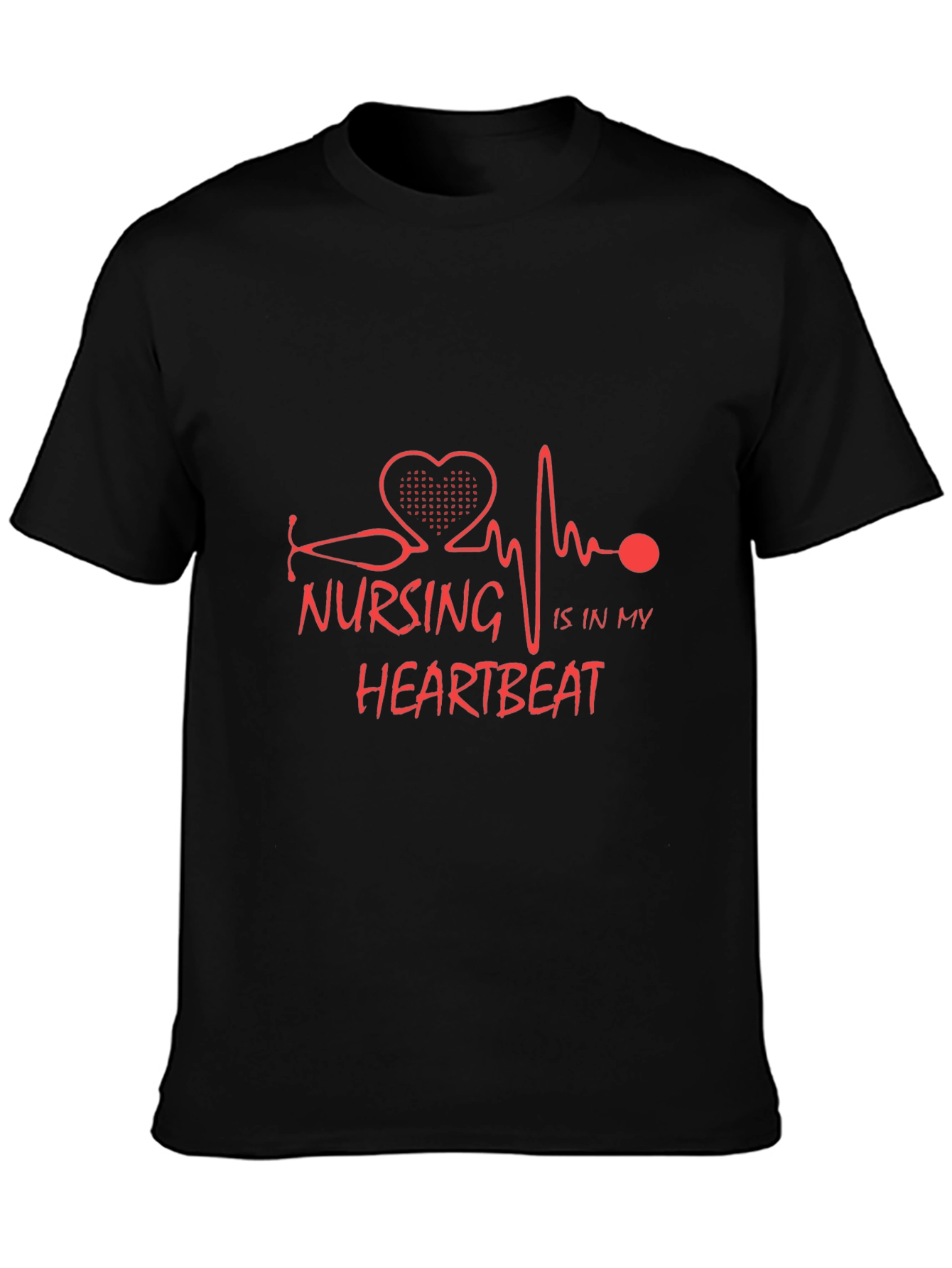 Nursing Is In My Heartbeat T-Shirt