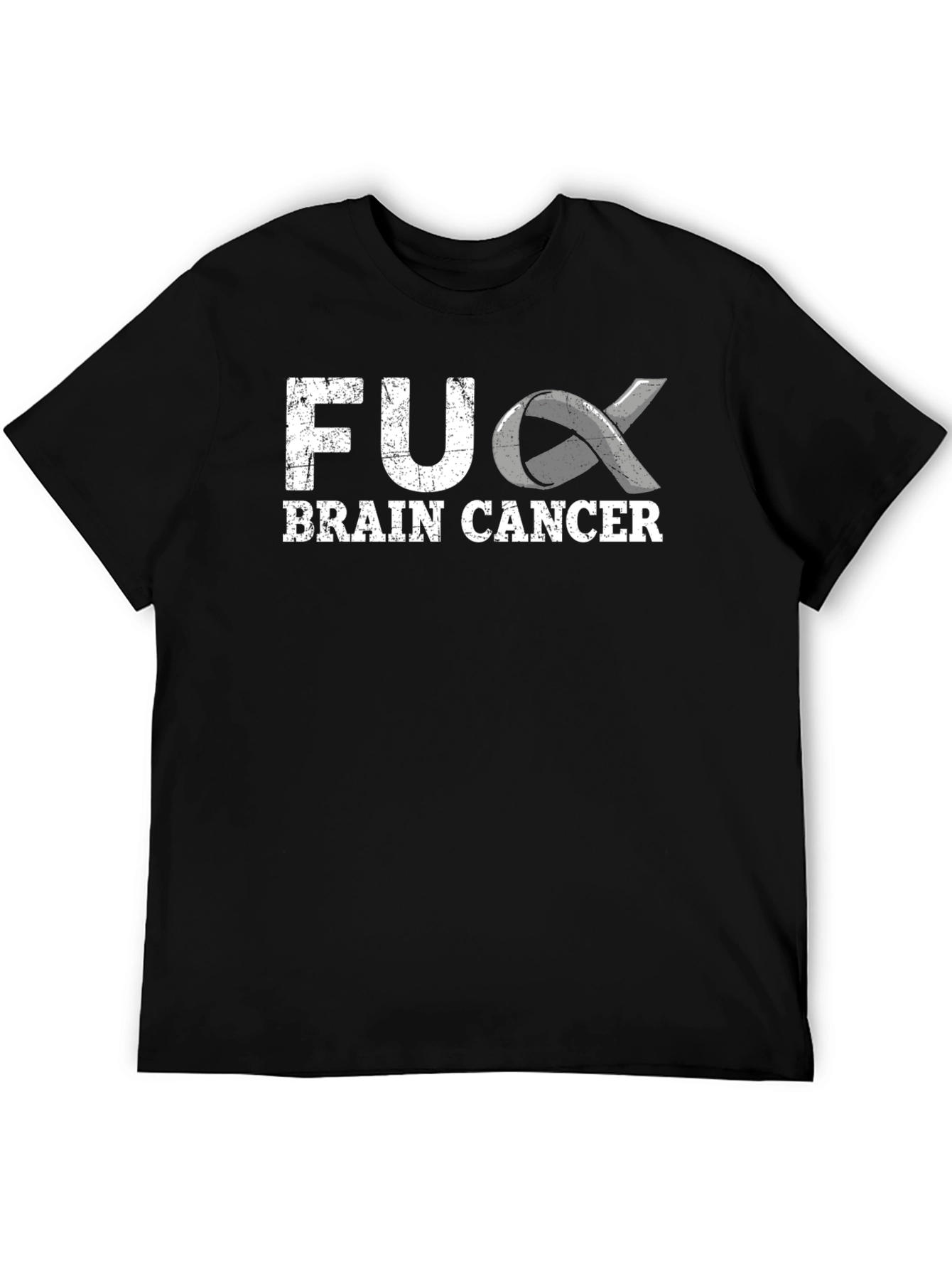 F*ck Brain Cancer T-Shirt - Awareness Ribbon Graphic