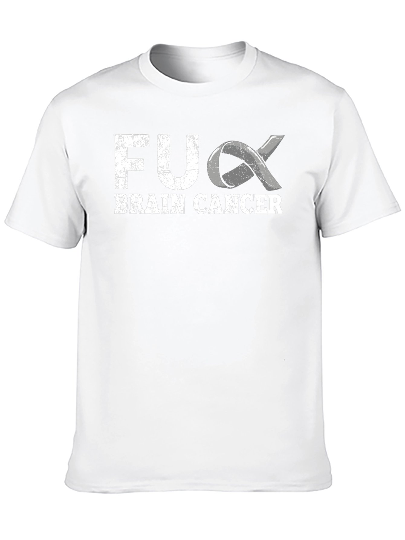 F*ck Brain Cancer T-Shirt - Awareness Ribbon Graphic