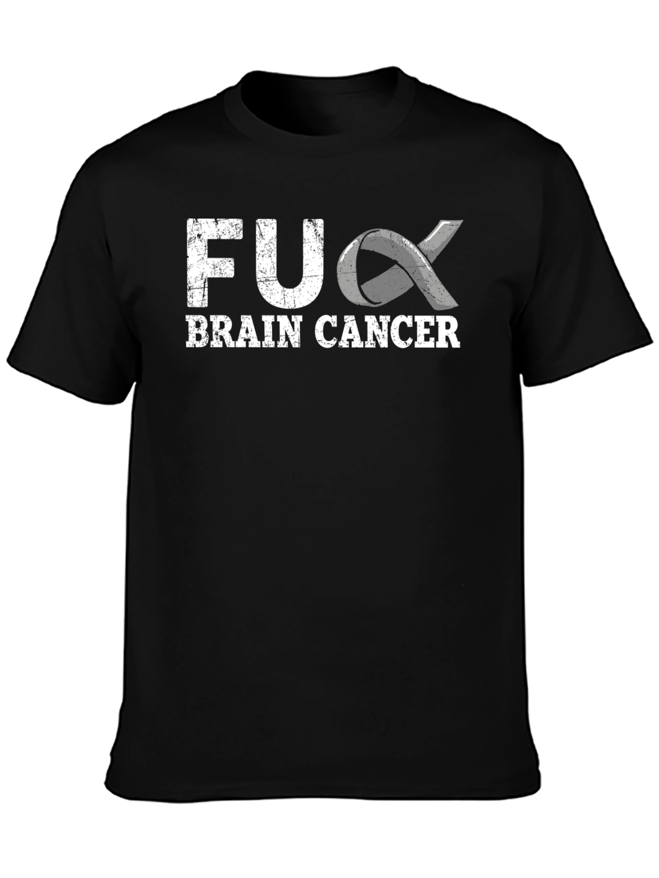 F*ck Brain Cancer T-Shirt - Awareness Ribbon Graphic