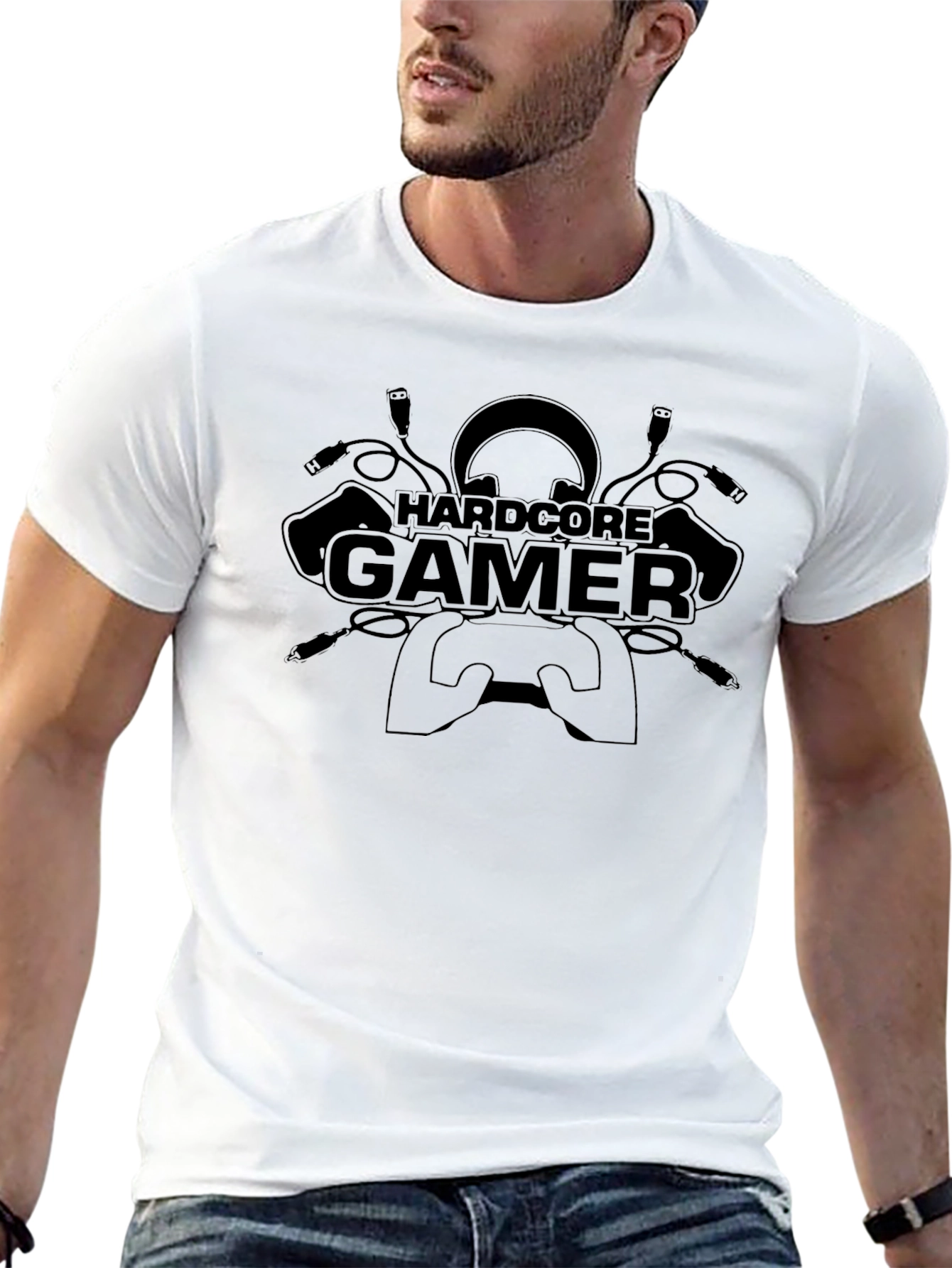 Hardcore Gamer Black T-Shirt